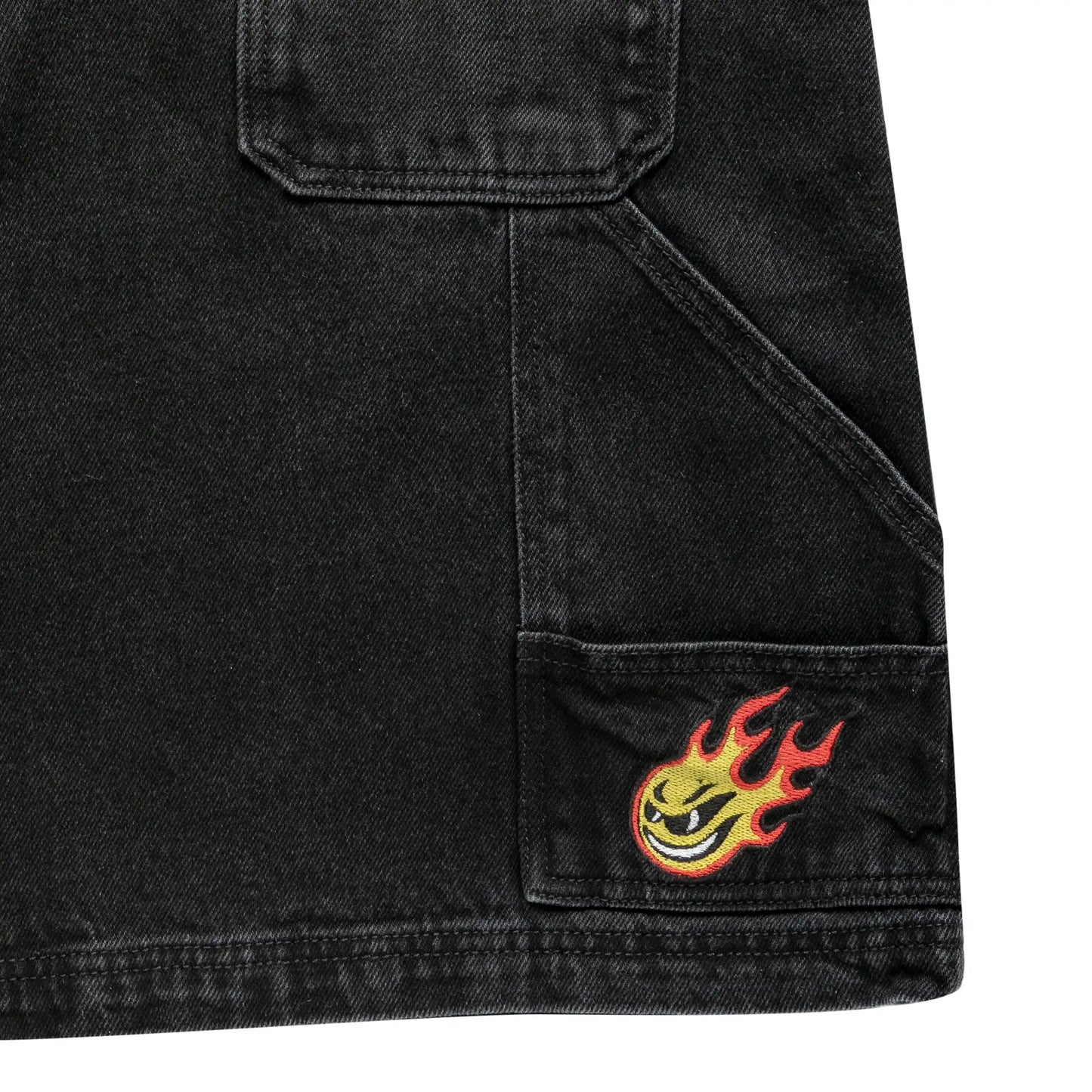 Denim Carpenter Shorts Black