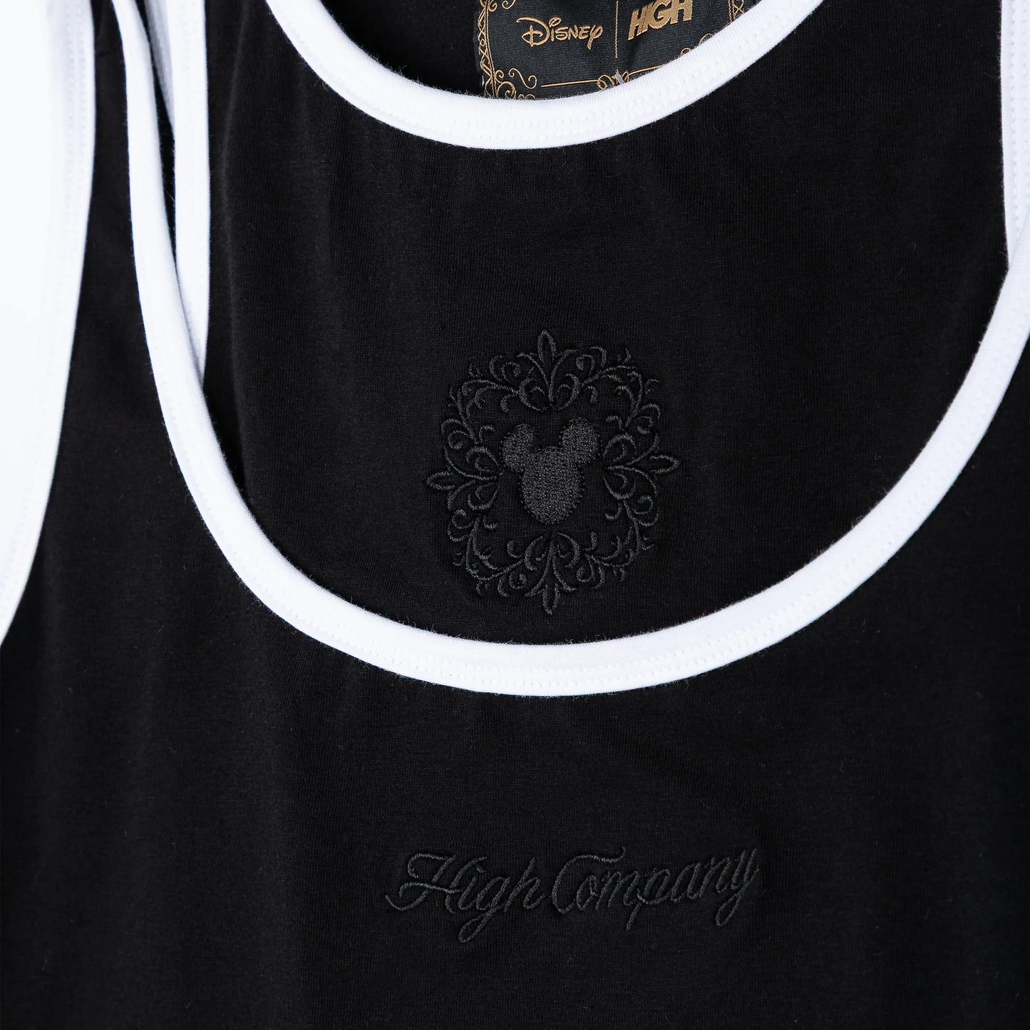 Double Take Mickey Top Black