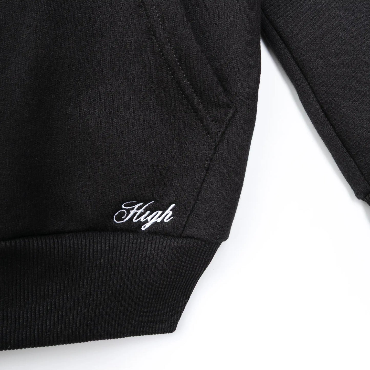 Hoodie Waffle Black