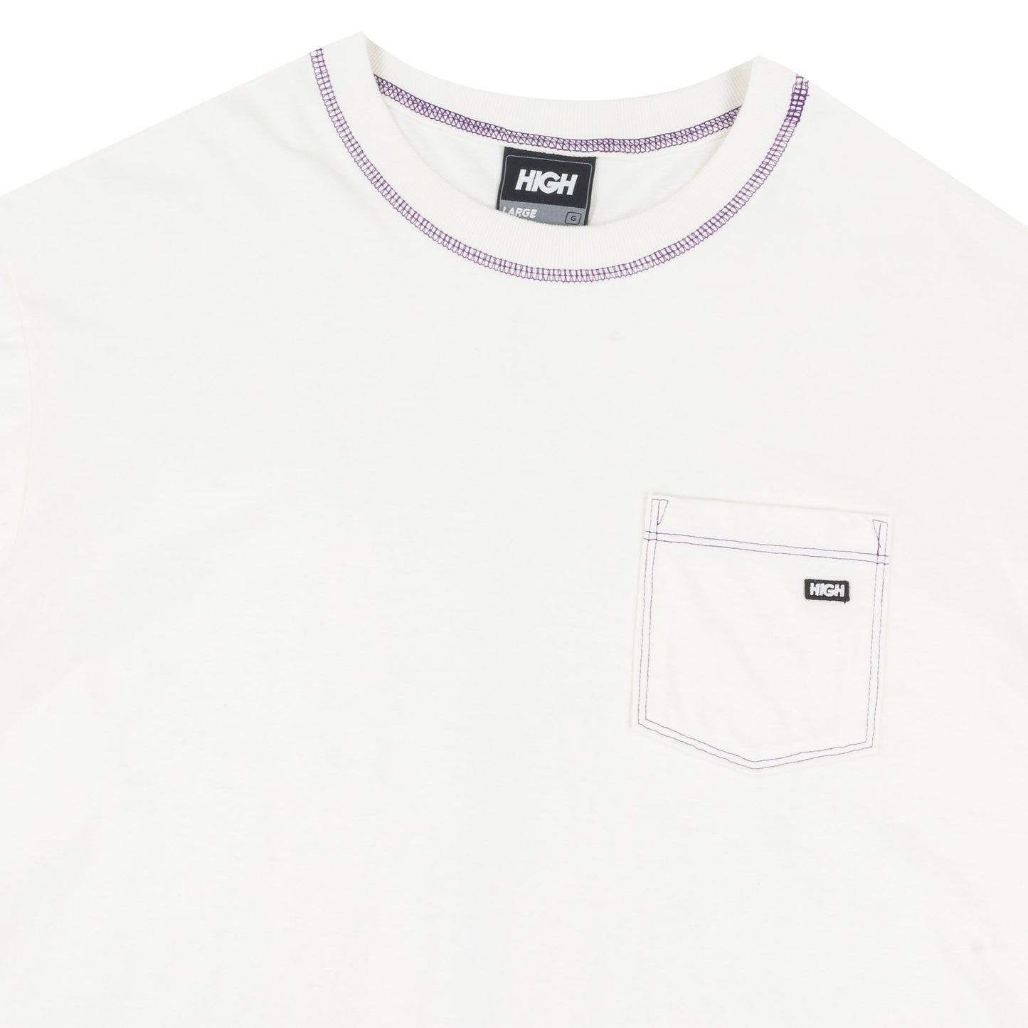 Pocket Tee Colored White