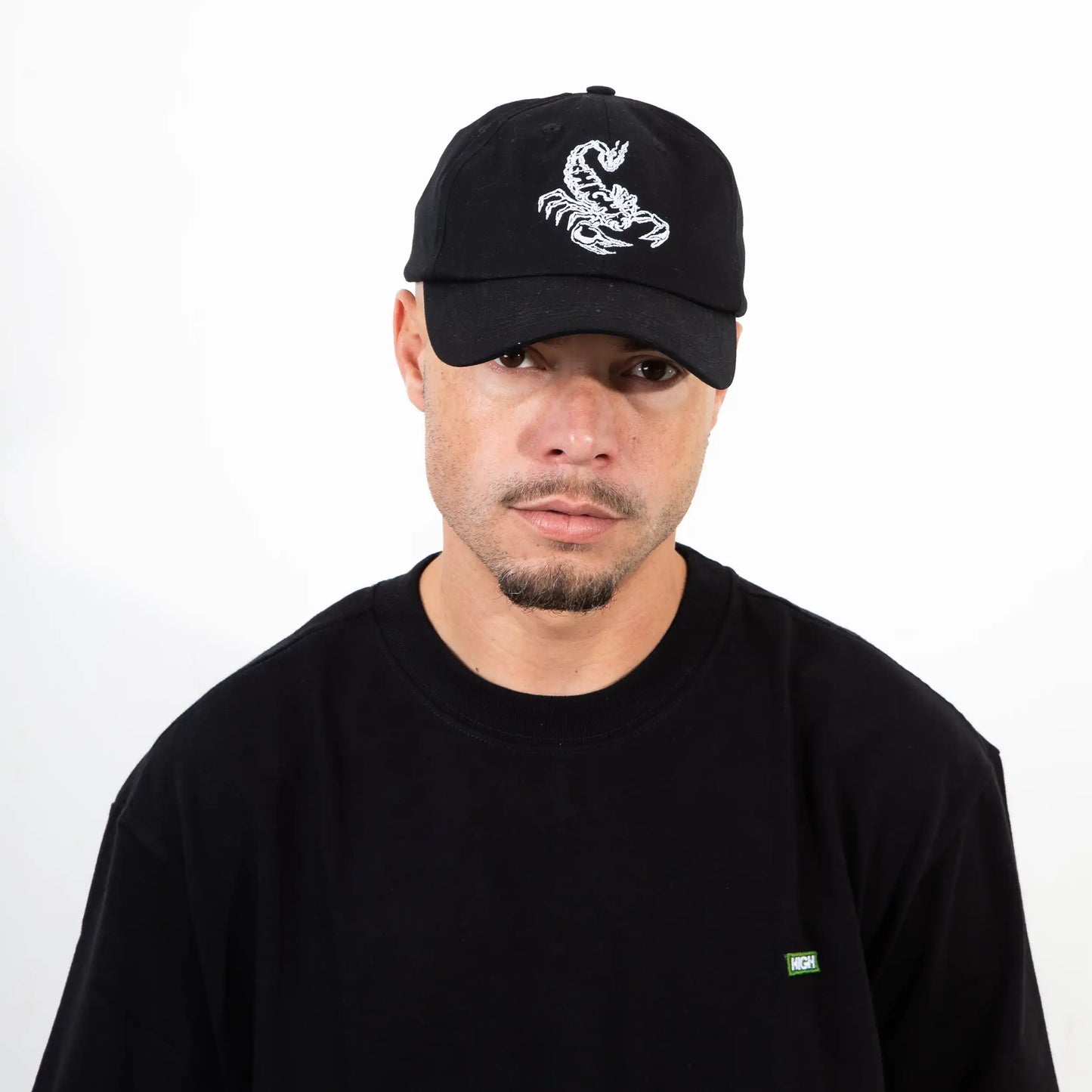 6 Panel Hat Scorpion Black