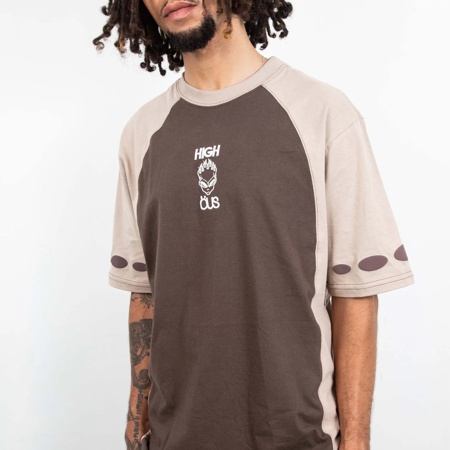 High & ÖUS T-Shirt Brown