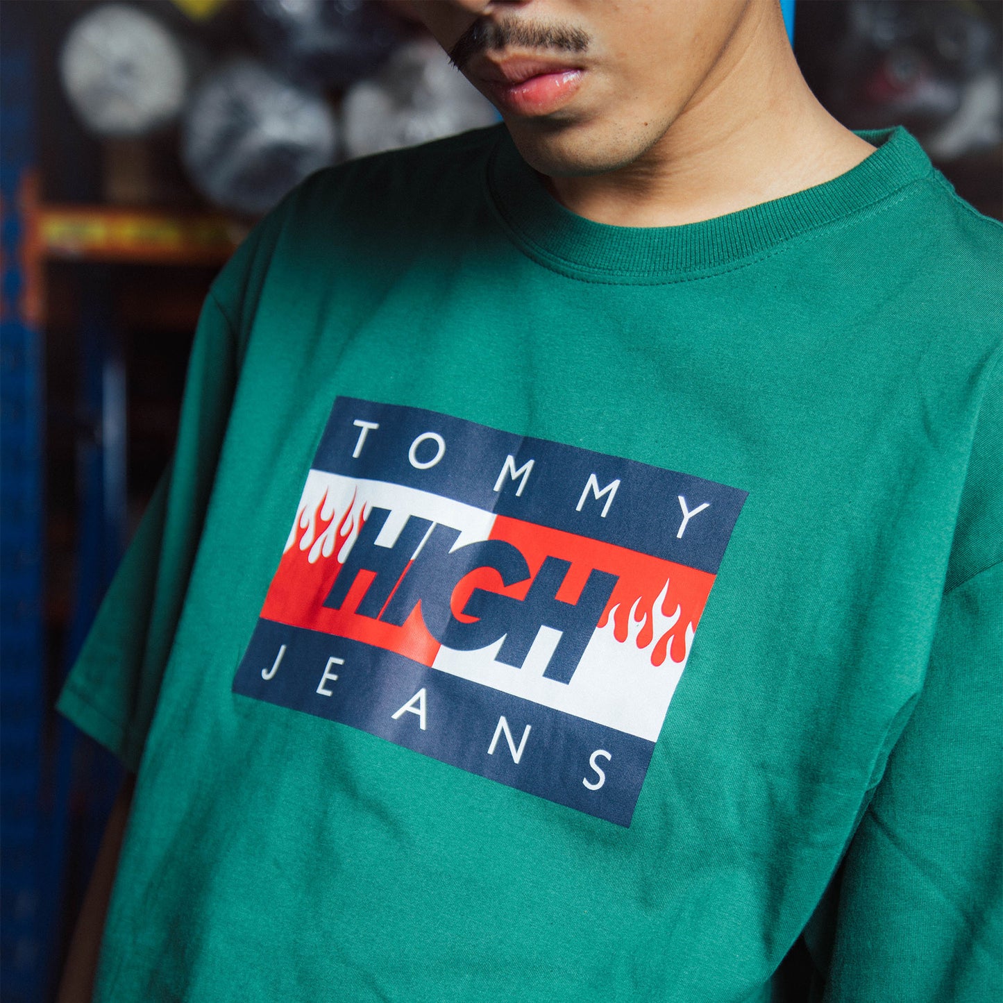 TJ x HIGH Tee Logo Green