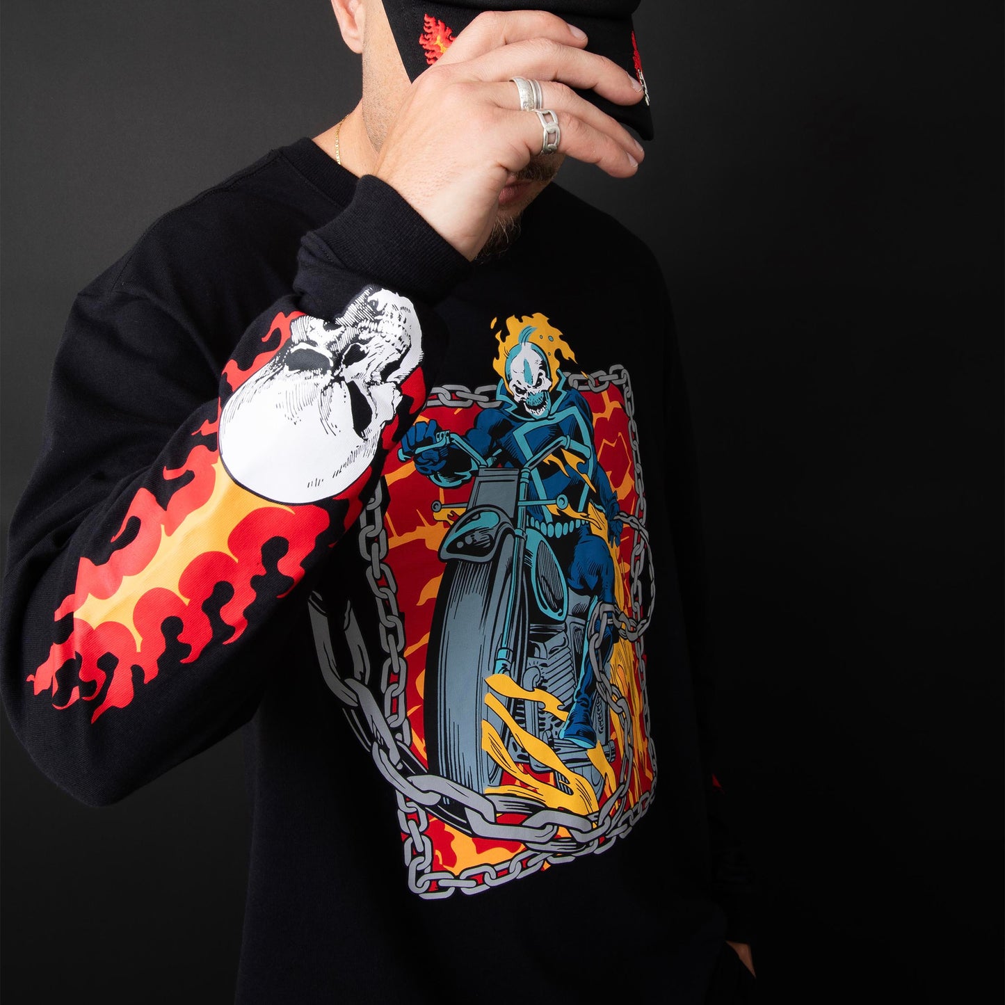 Longsleeve Ghost Rider Black