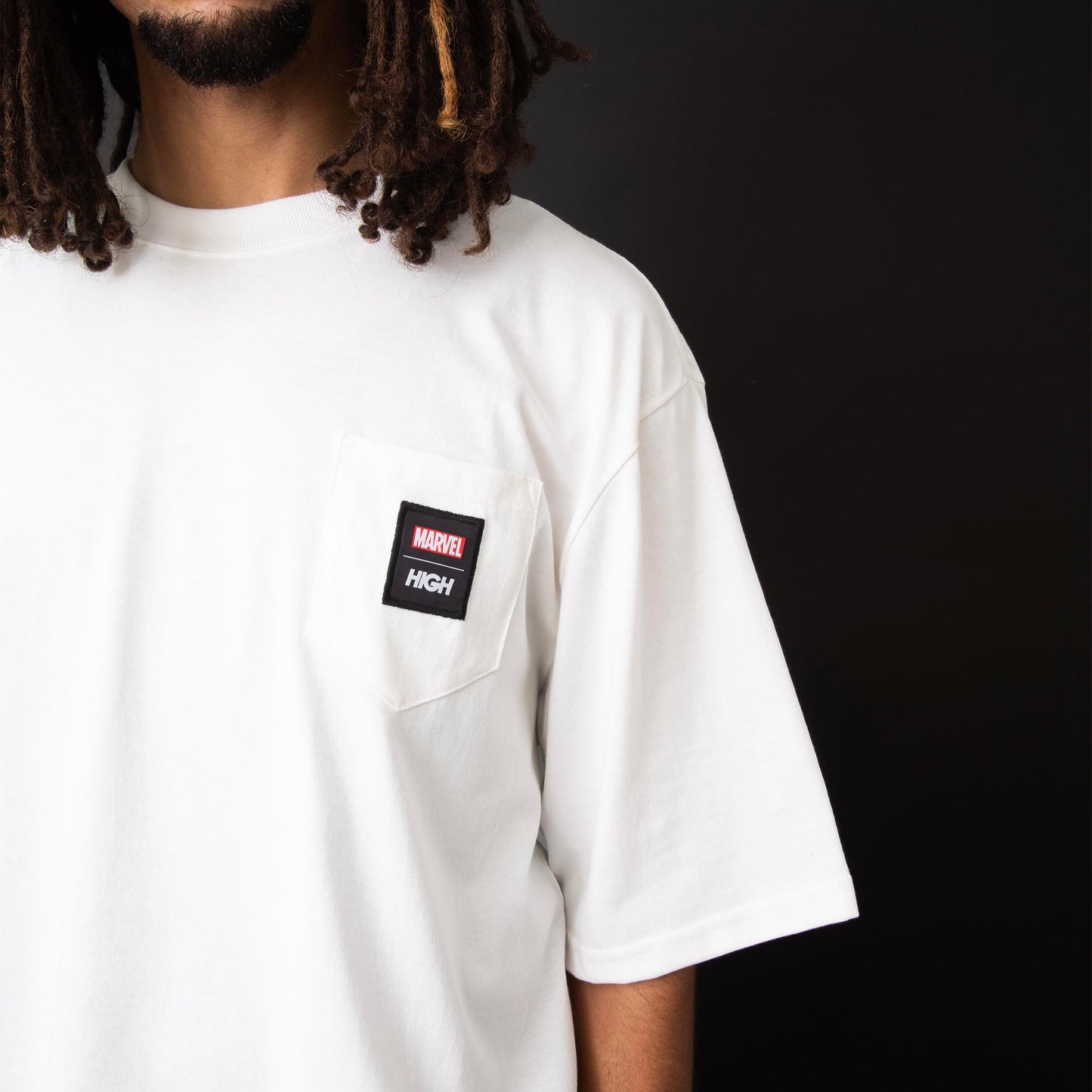 Pocket Tee High X Marvel White