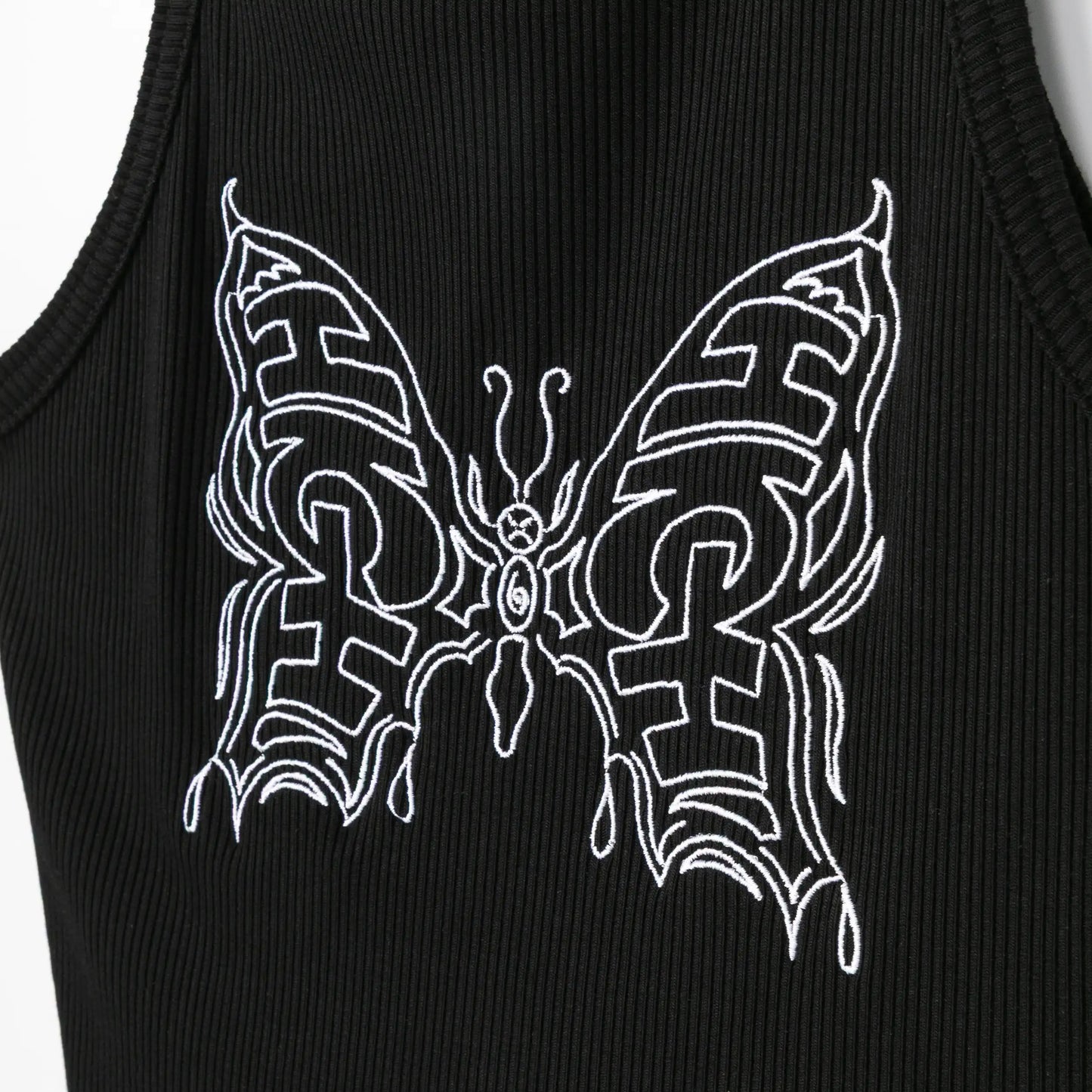 Tank Top Butterfly Black