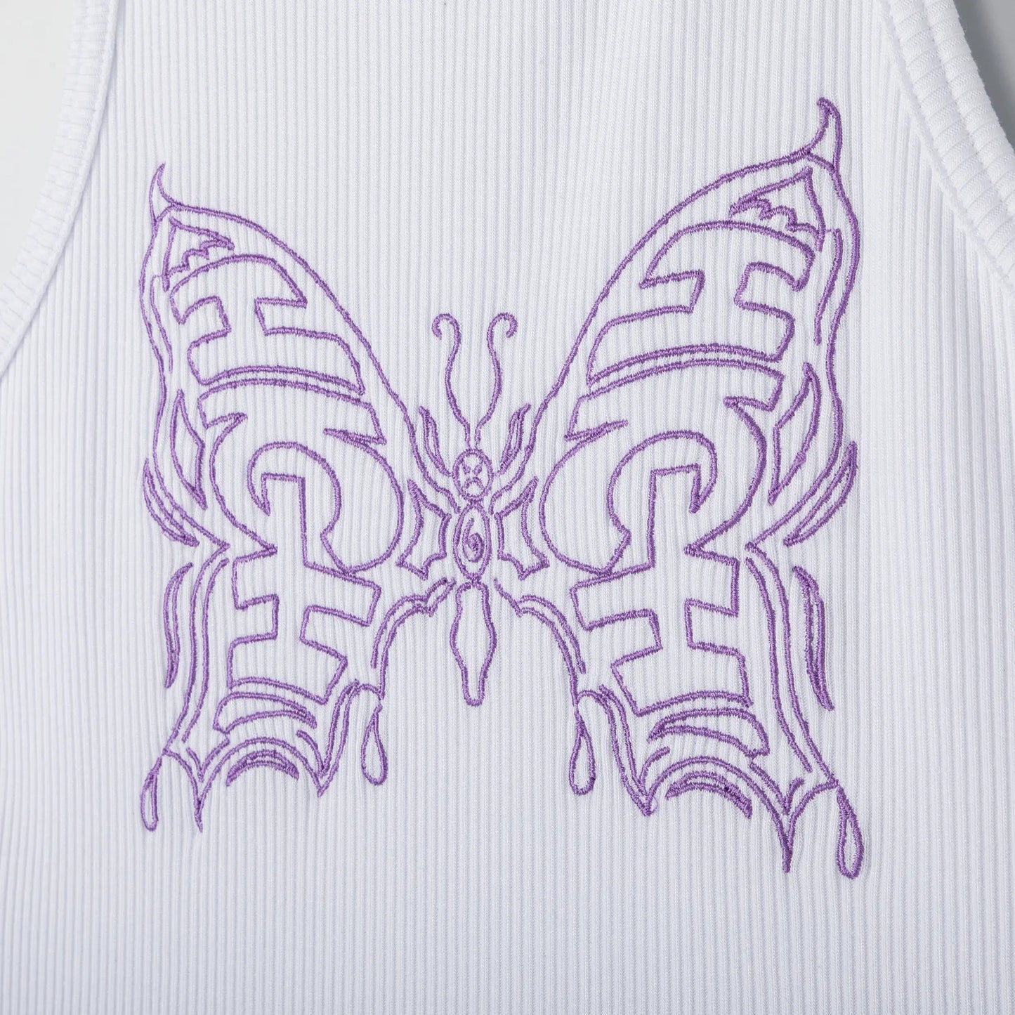 Tank Top Butterfly White