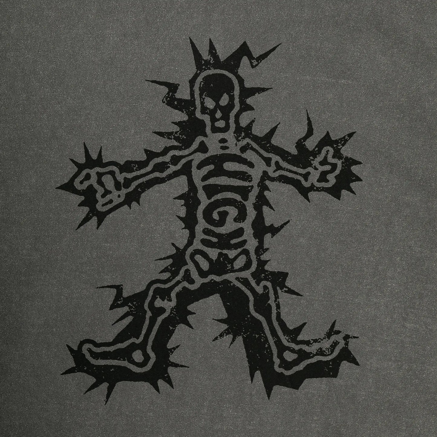Tee Skull Washed Black
