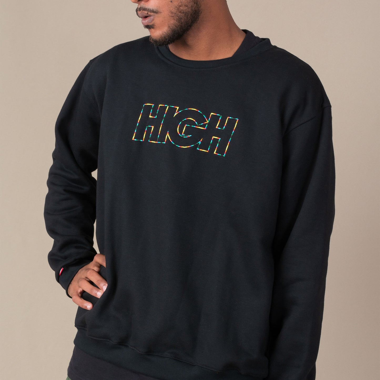 Crewneck Logo Colored Black