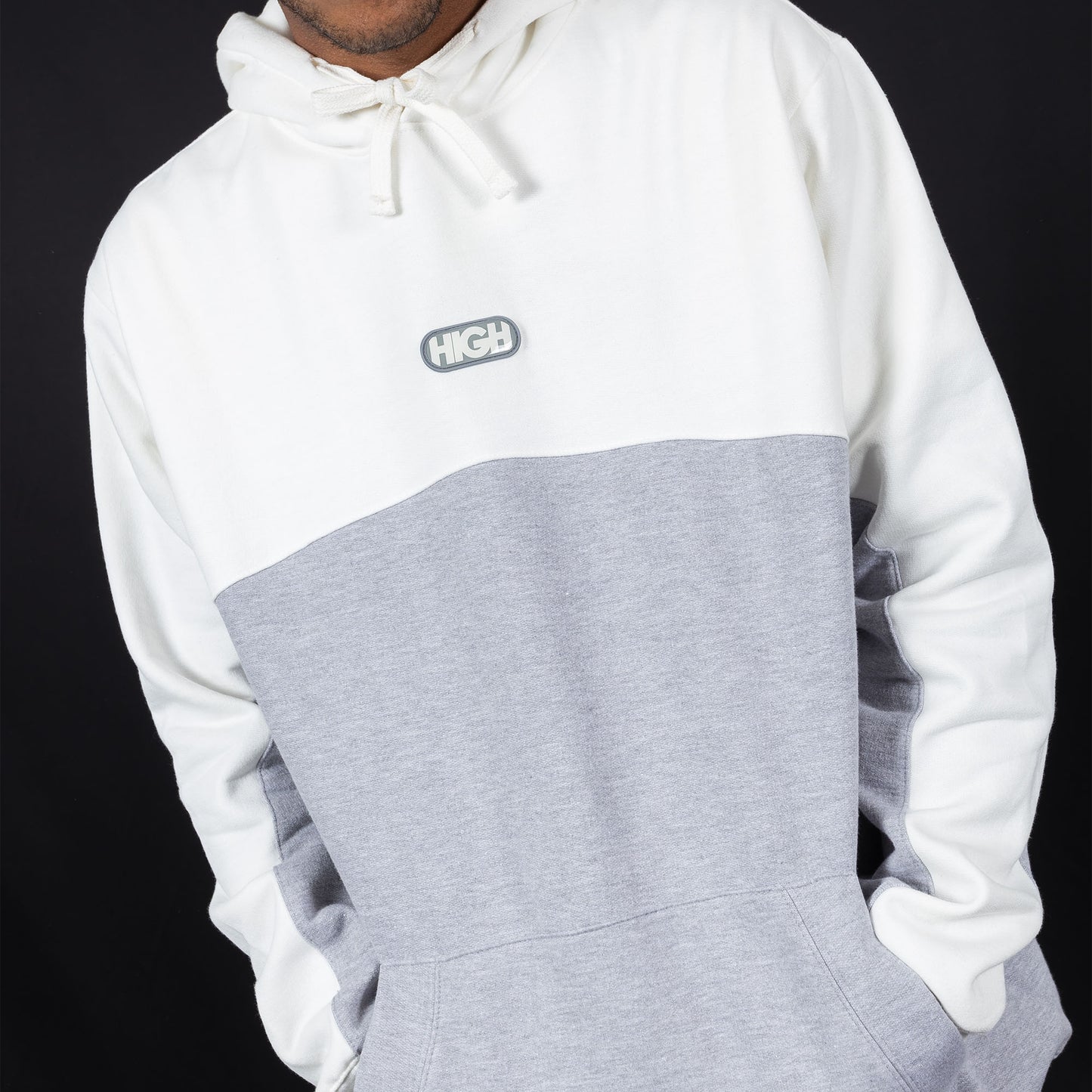 Hoodie Bridge White/ Heather Grey