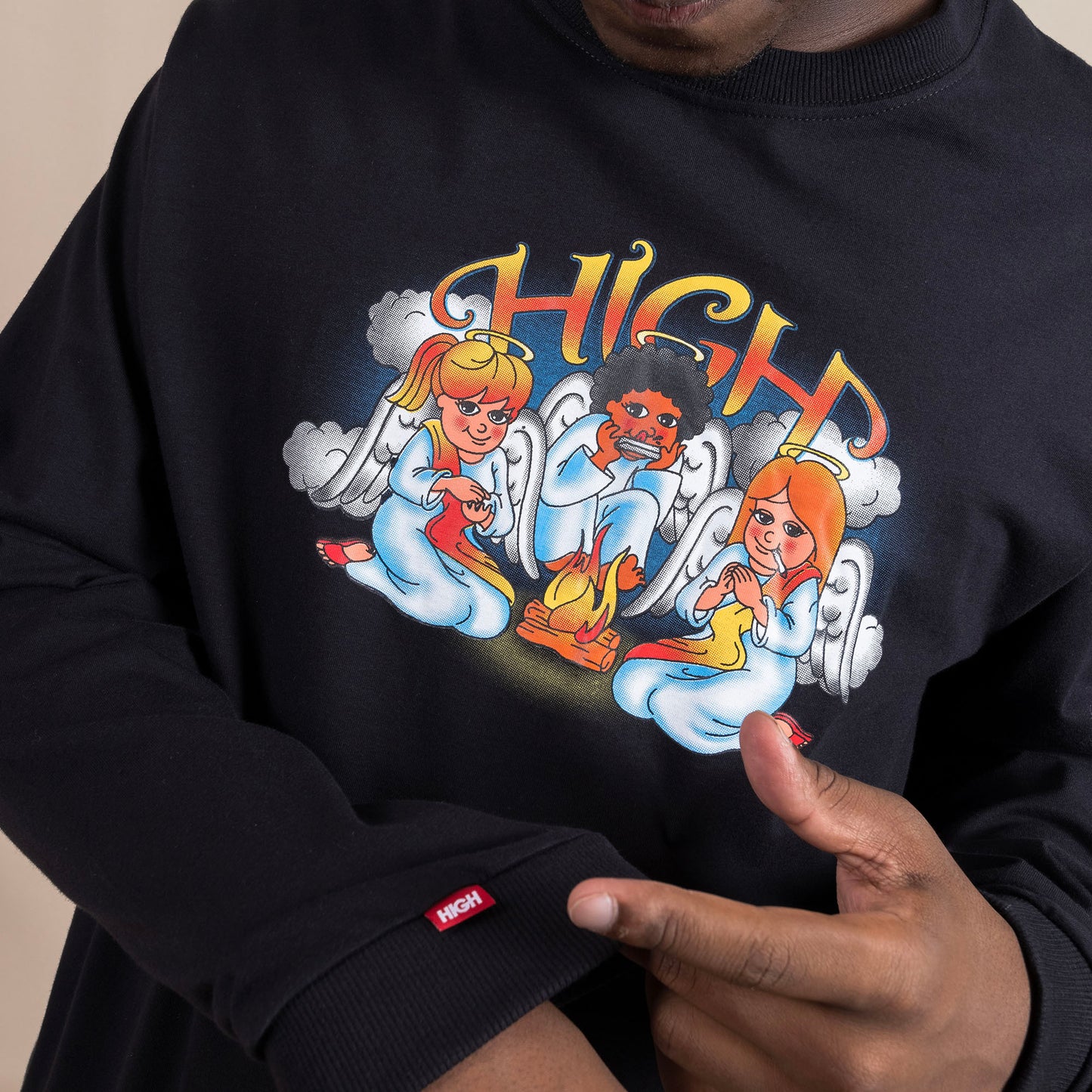 Longsleeve Angels Black