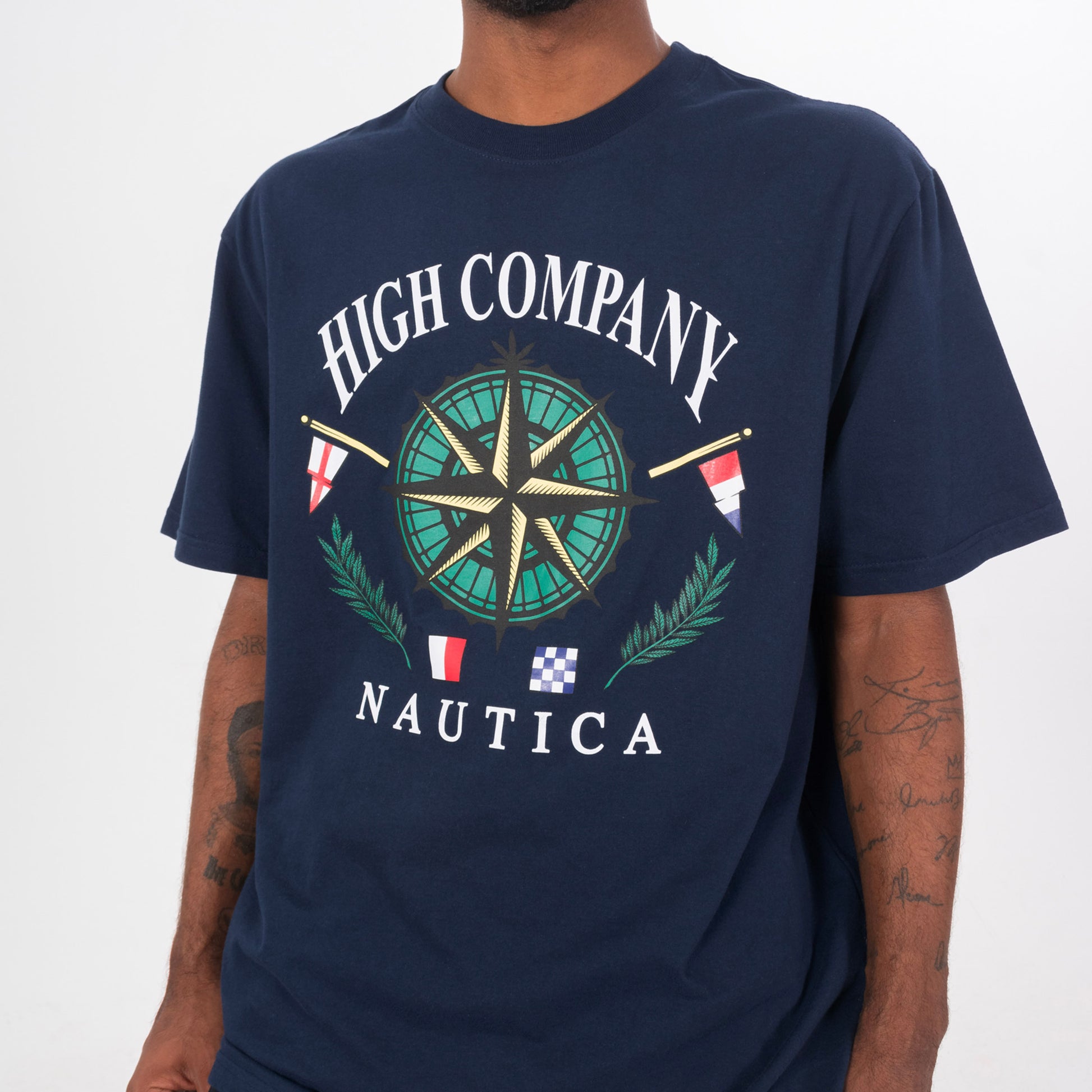Tee Compass Navy