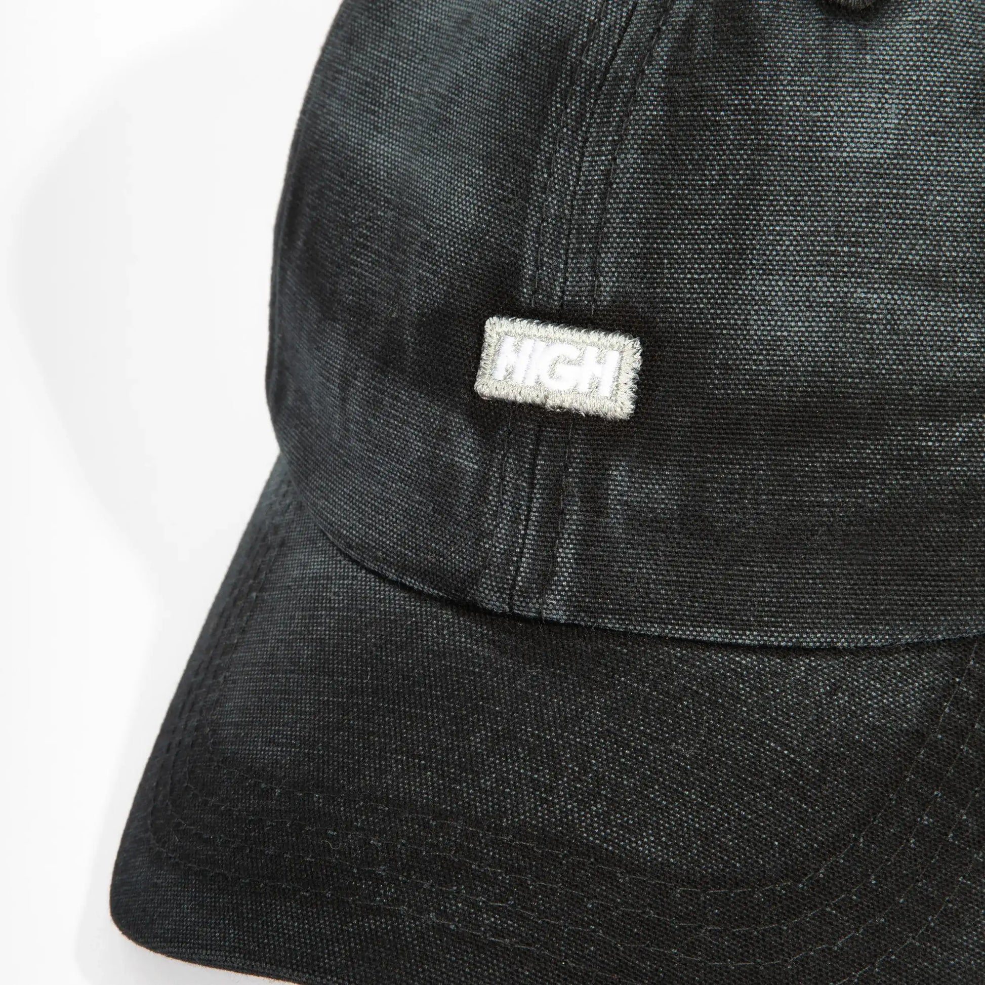 6 Panel Patch Washed Black