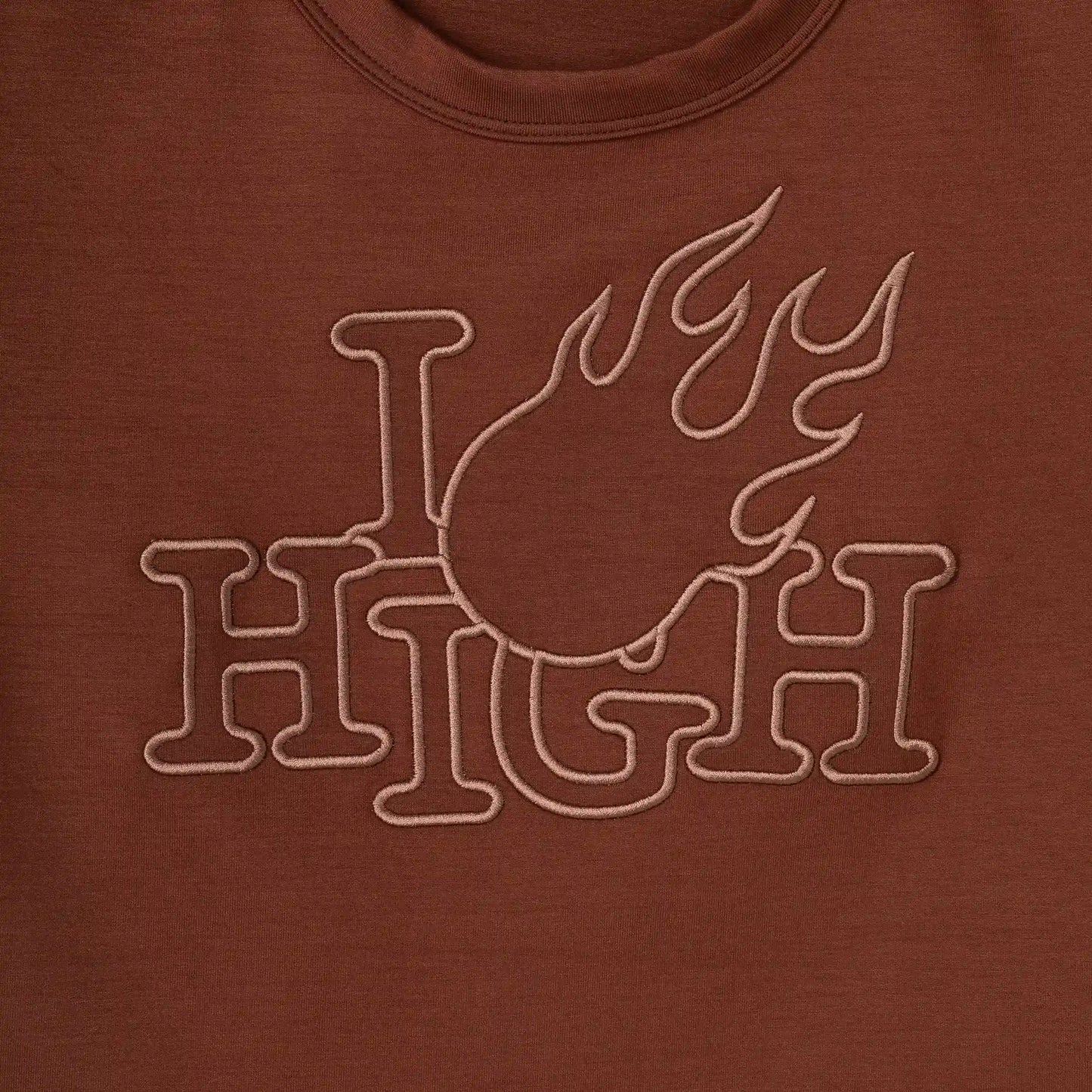 Baby Tee I Love High Brown