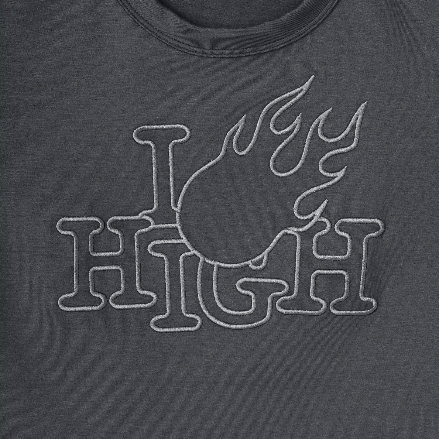 Baby Tee I Love High Grey