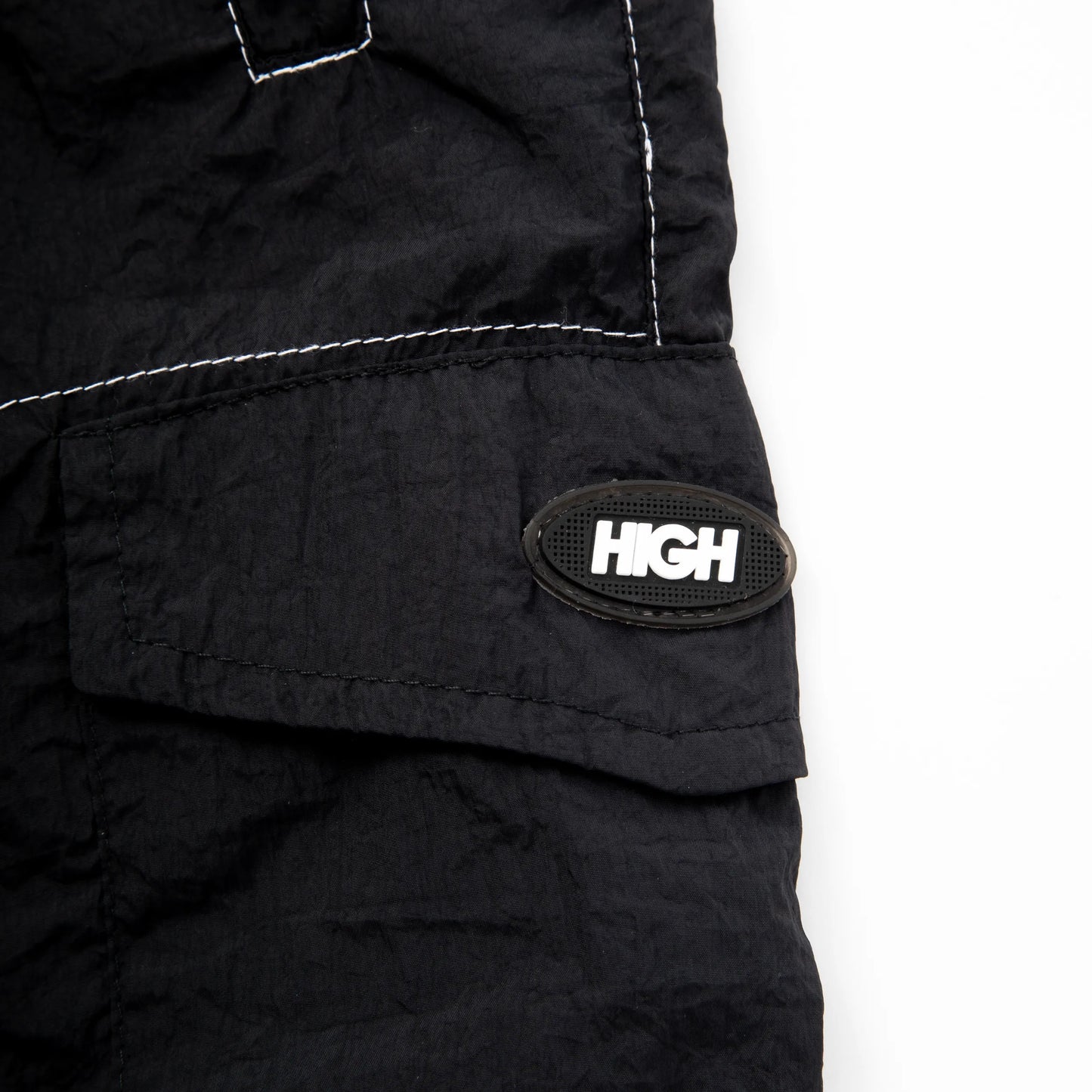 Backstitch Shorts Black