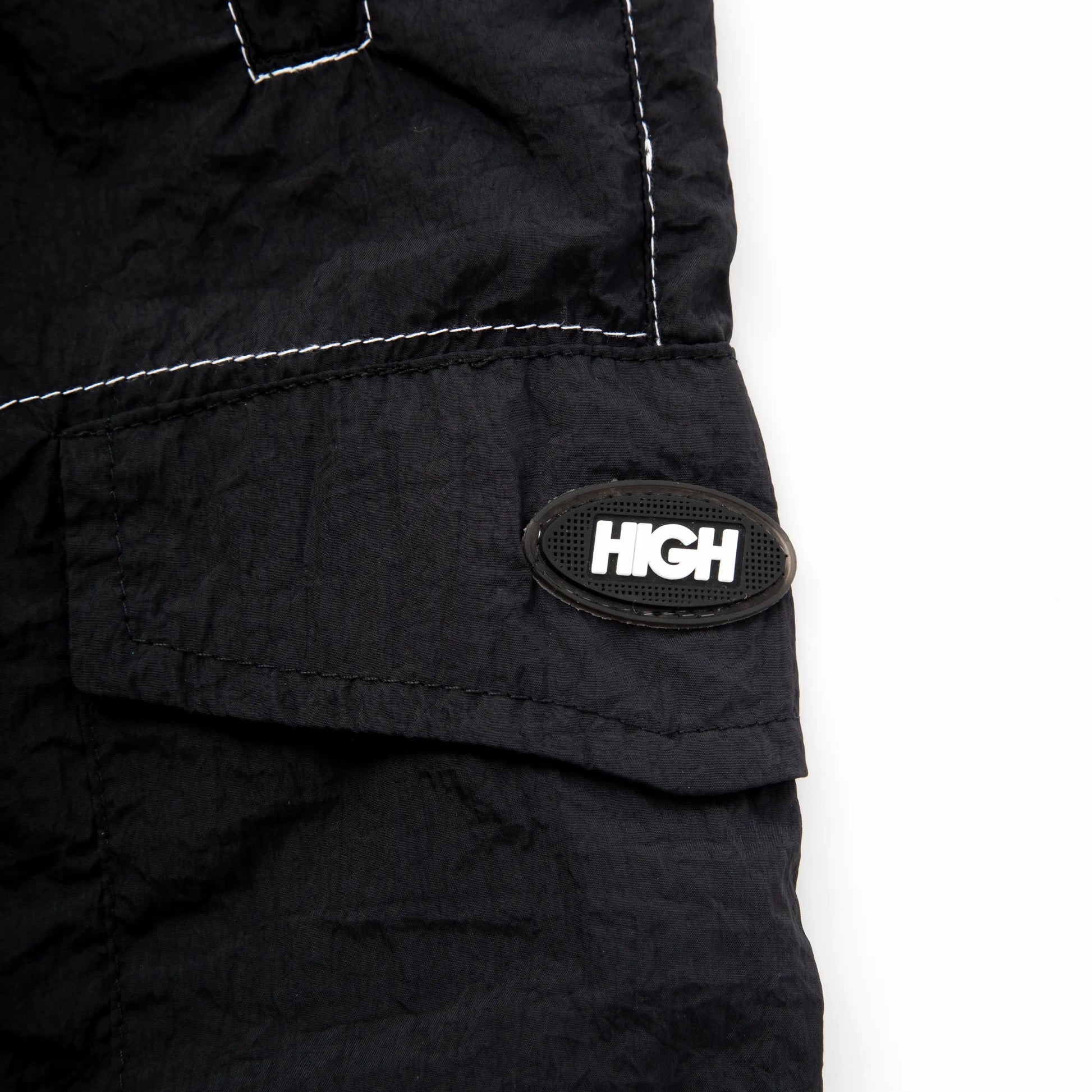 Backstitch Shorts Black