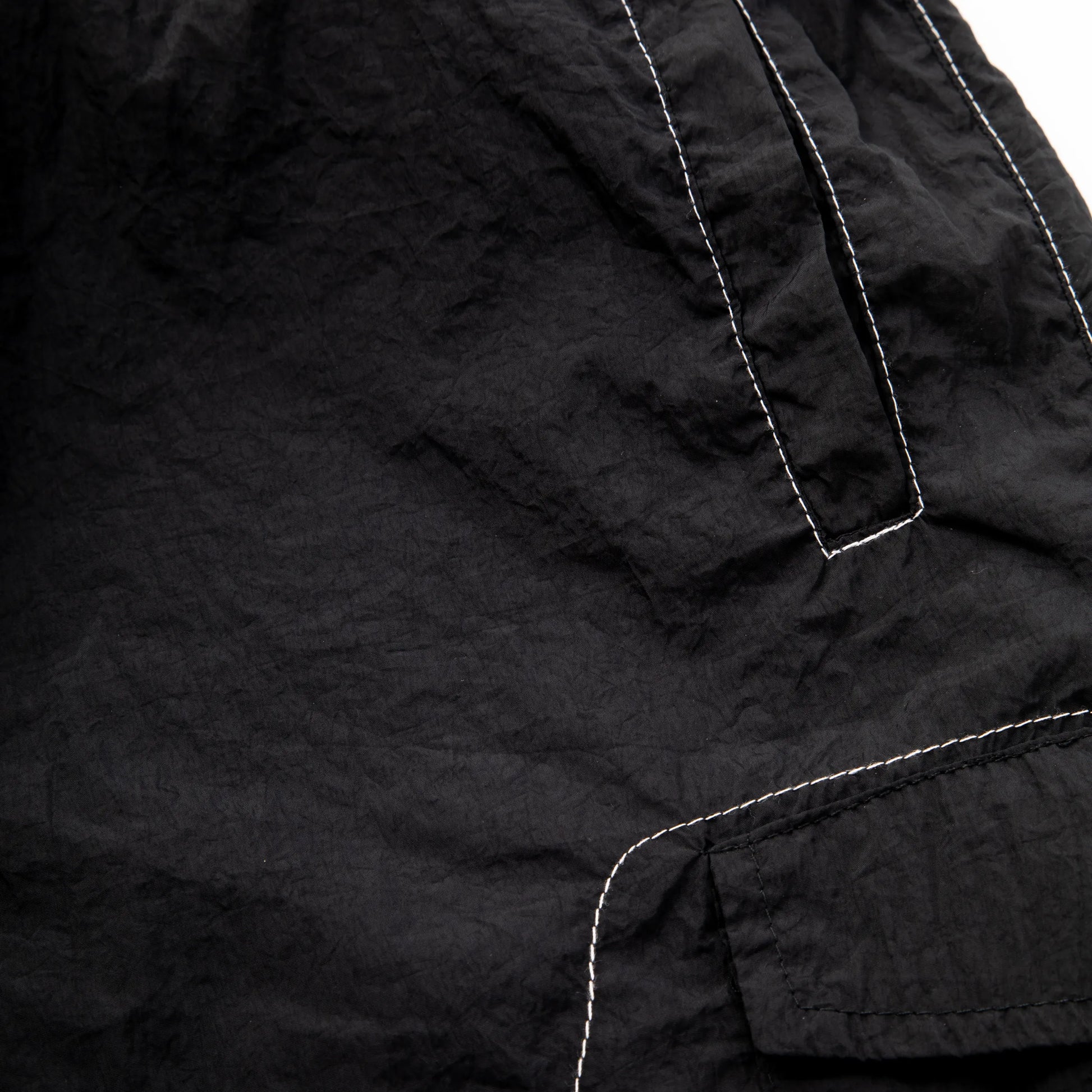 Backstitch Shorts Black