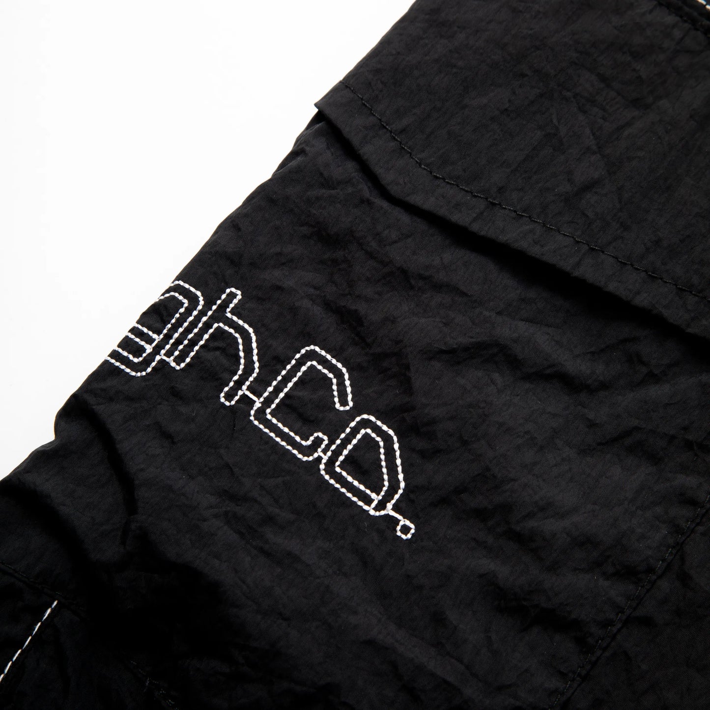 Backstitch Shorts Black
