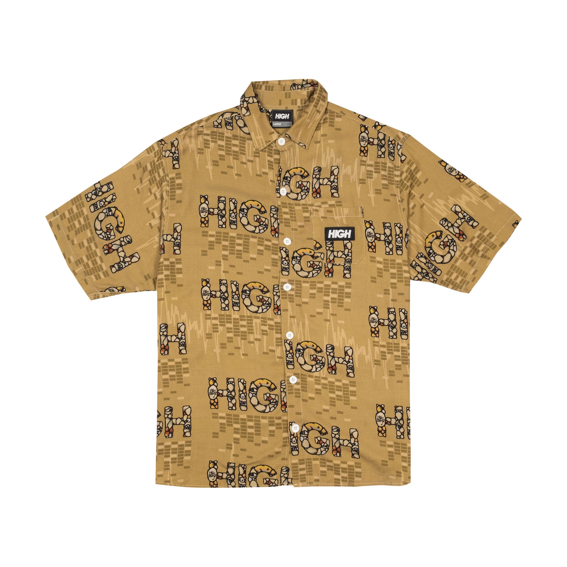 Button Shirt Rock Khaki