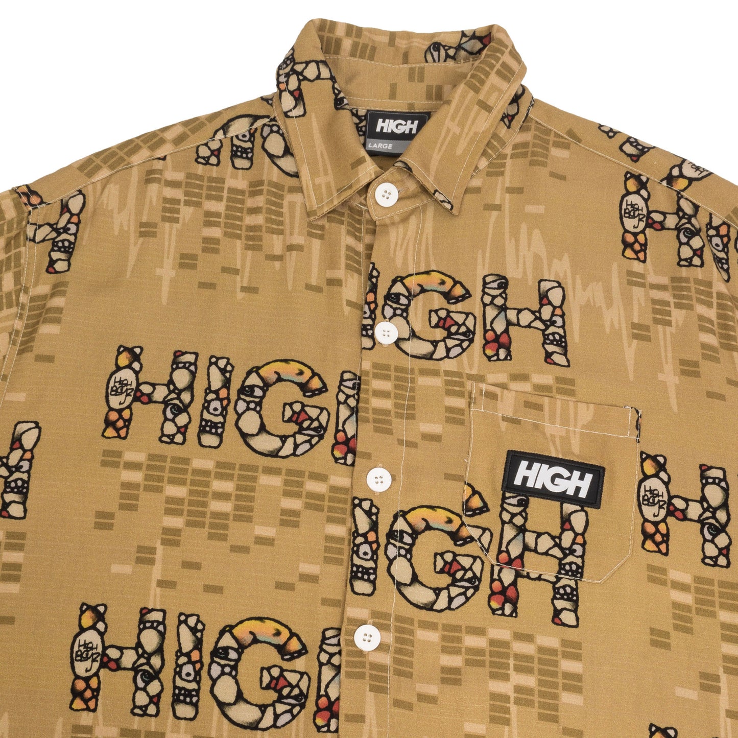 Button Shirt Rock Khaki