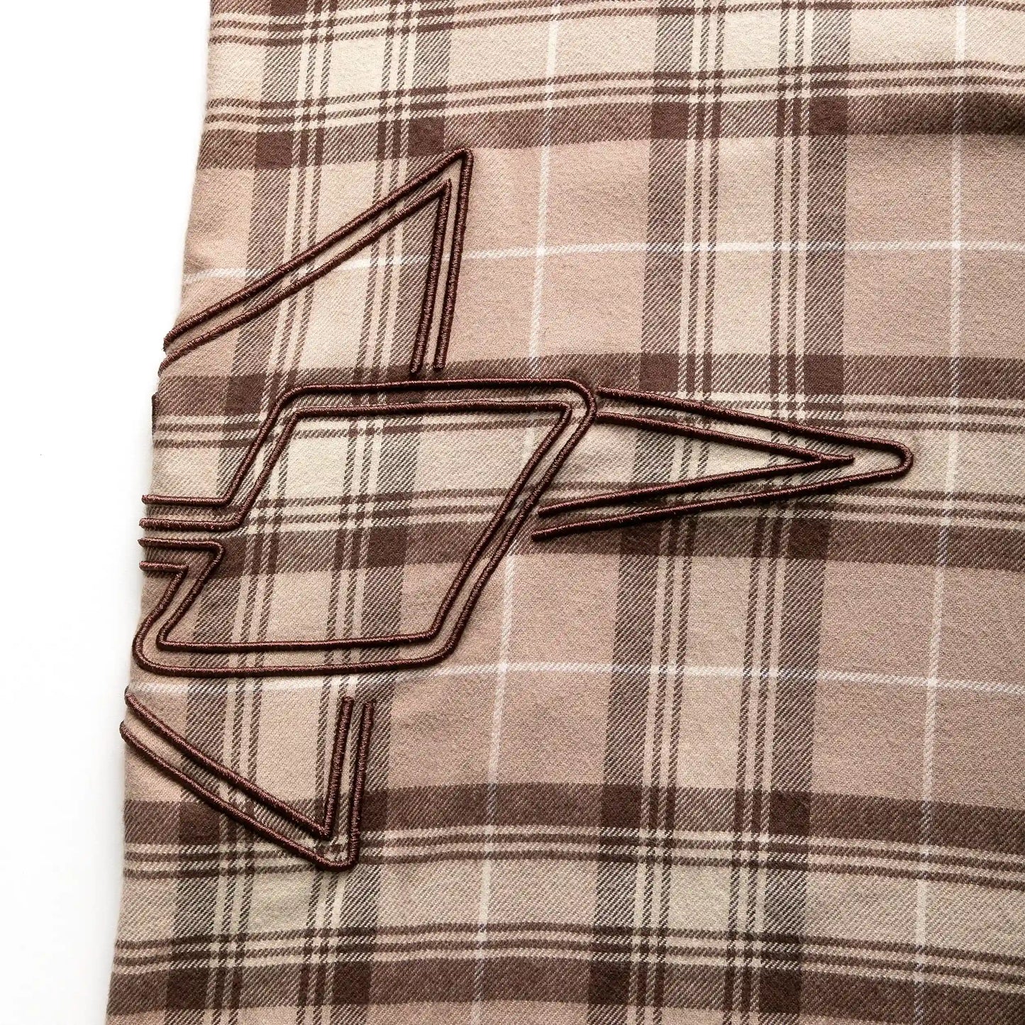 Button Shirt Star Dark Brown