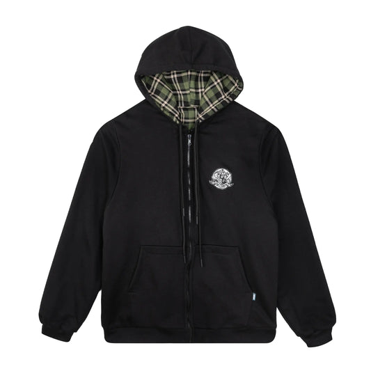 Reversible Plaid Hoodie