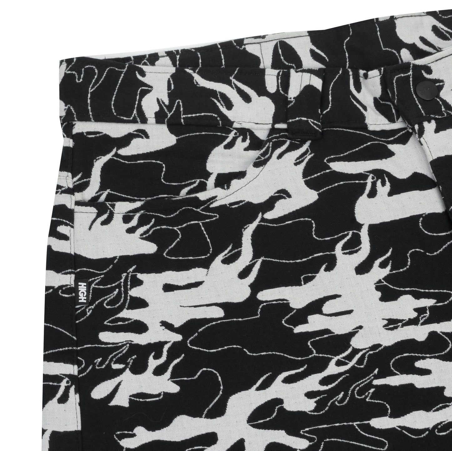 Camo Jacquard Cargo Pants