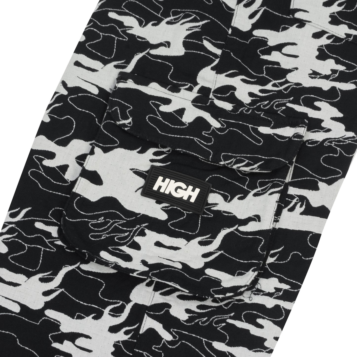 Camo Jacquard Cargo Pants