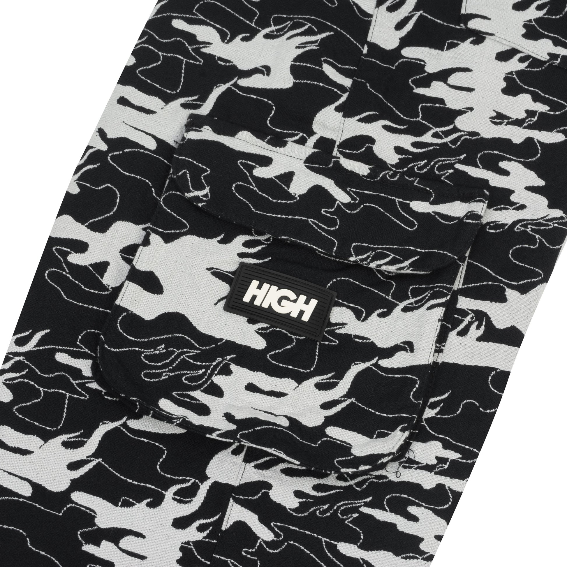 Camo Jacquard Cargo Pants