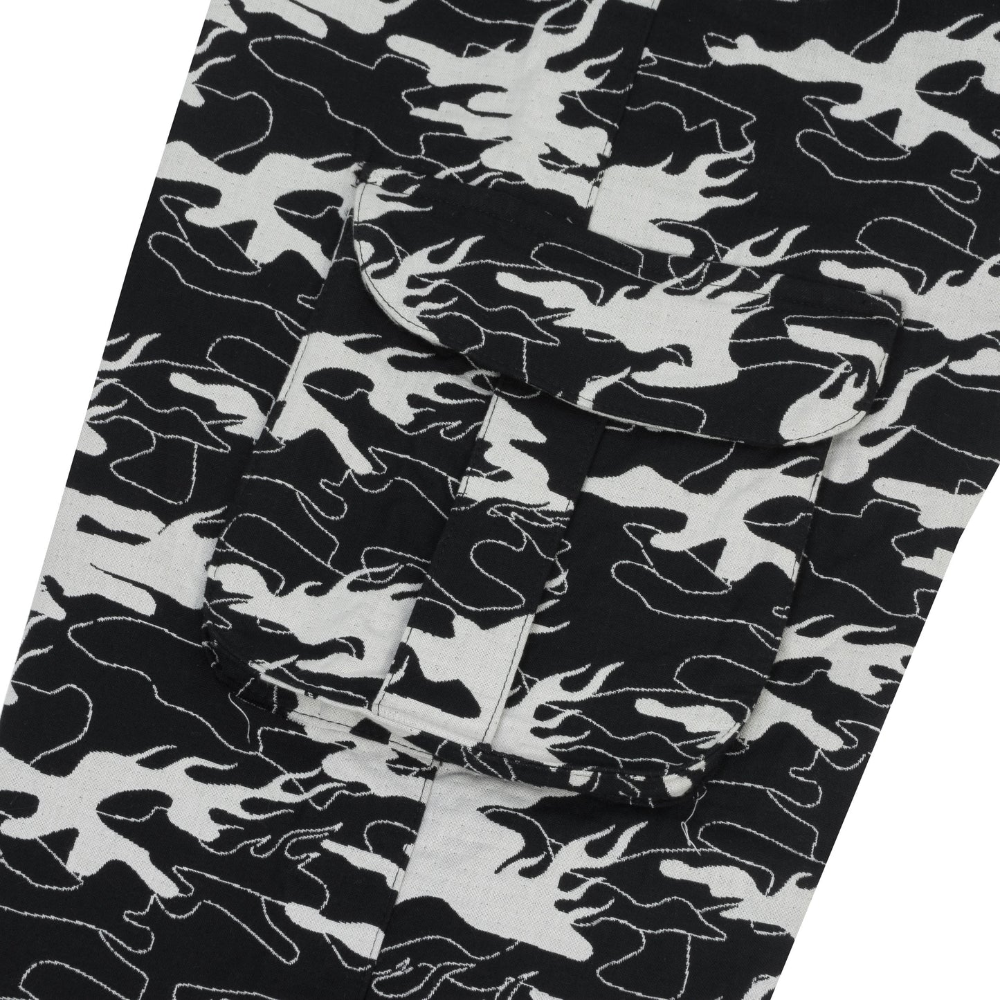 Camo Jacquard Cargo Pants