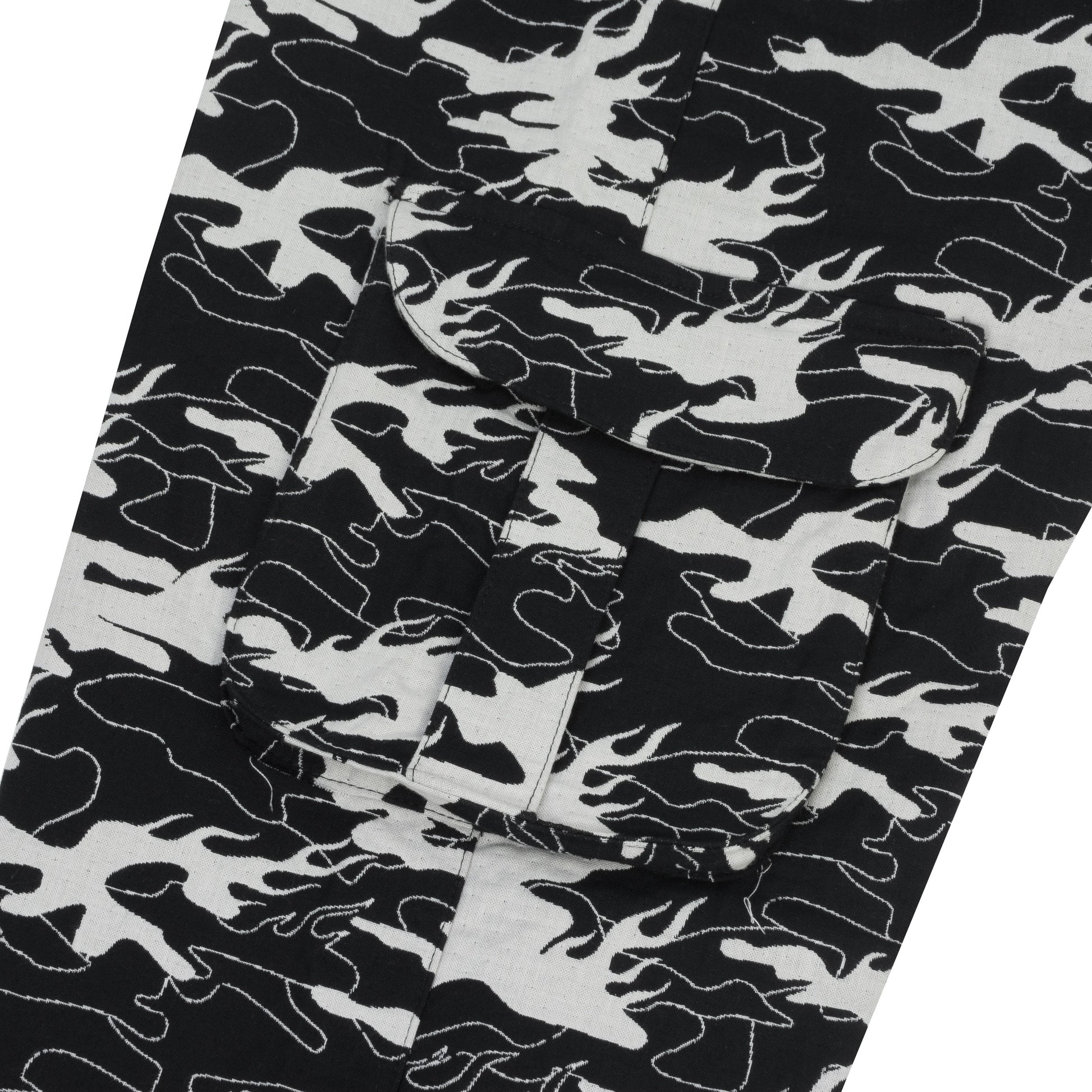 Camo Jacquard Cargo Pants