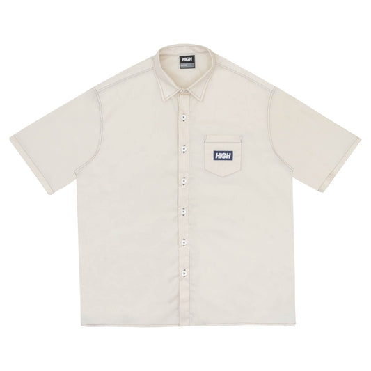 Colored Button Shirt Beige