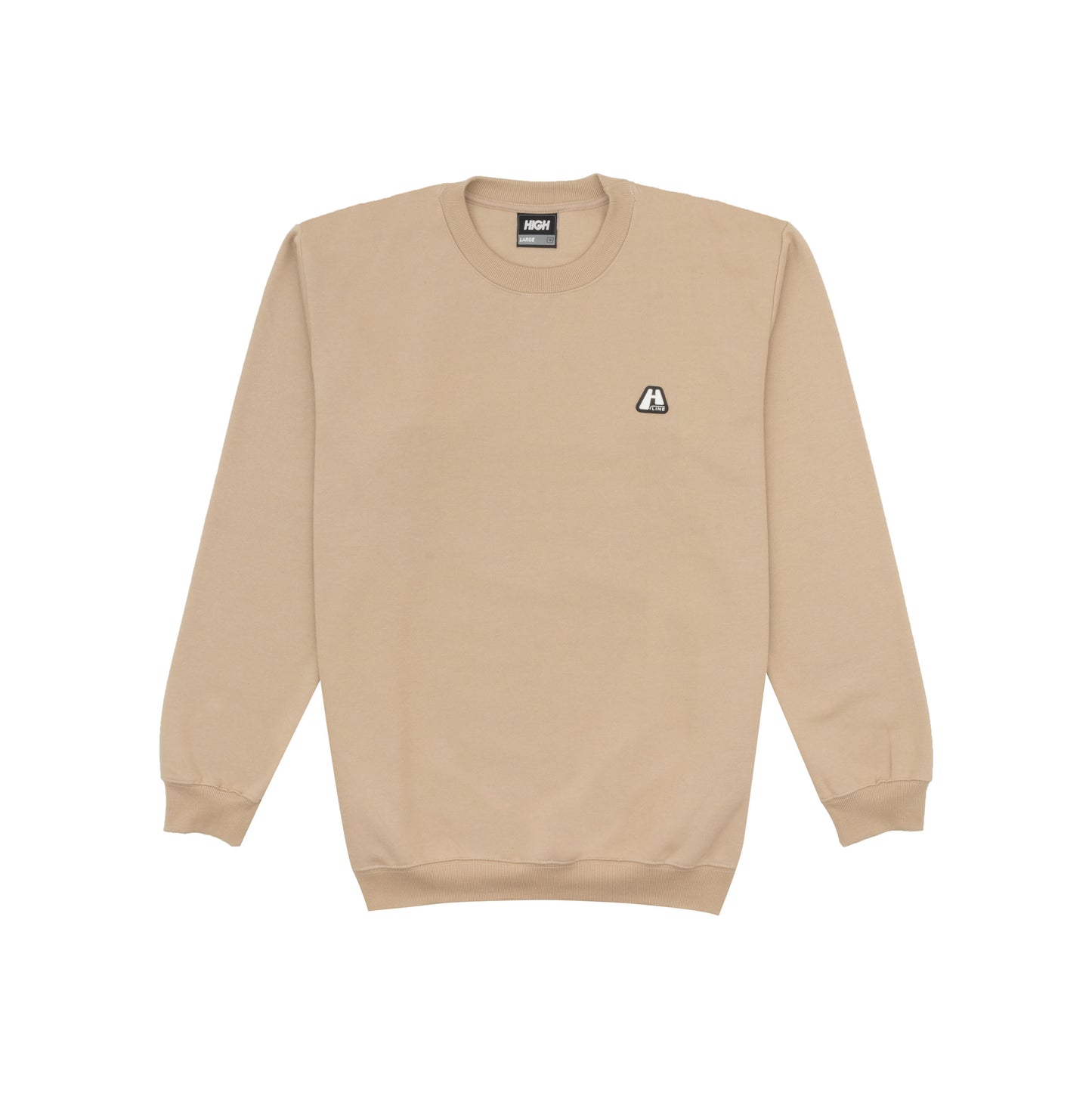 Crewneck Logo Line Beige