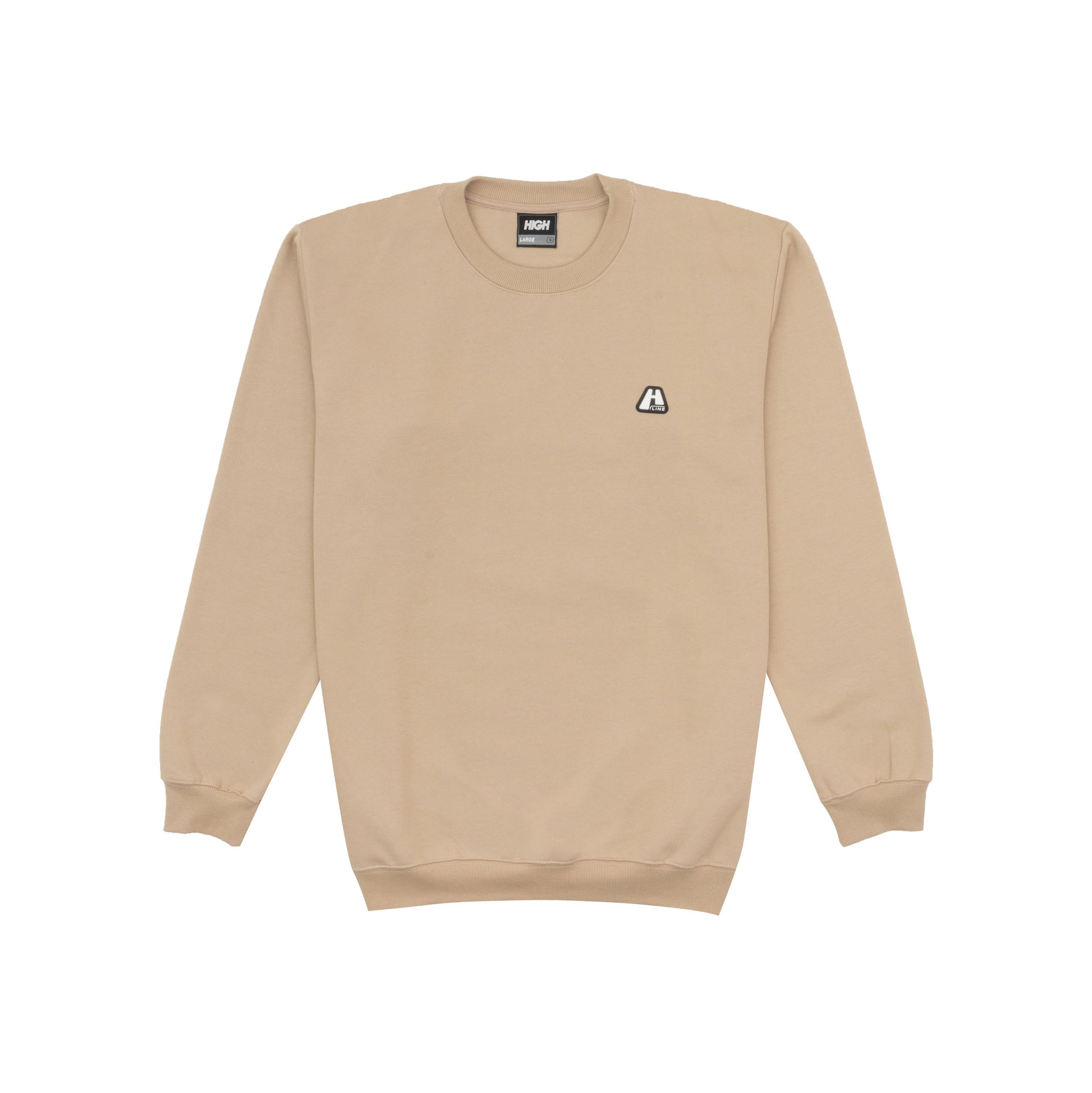 Crewneck Logo Line Beige