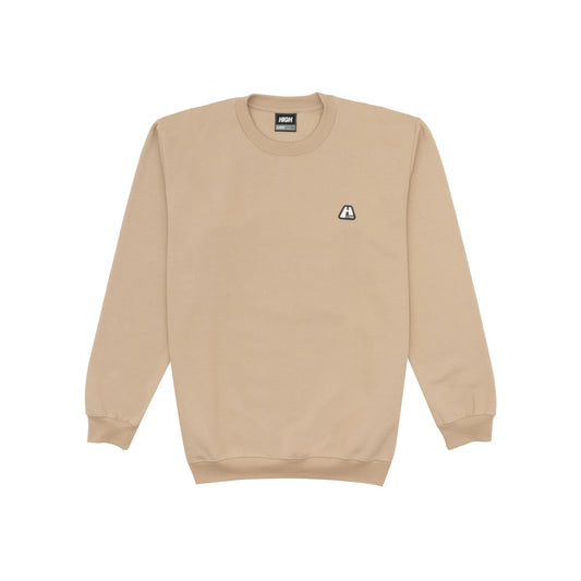 Crewneck Logo Line Beige