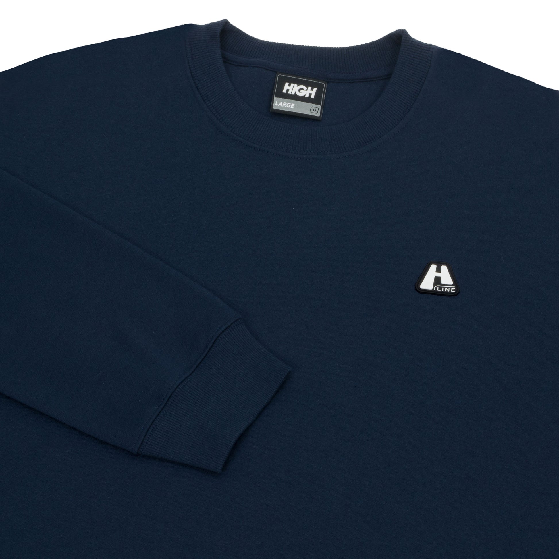 Crewneck Logo Line Navy