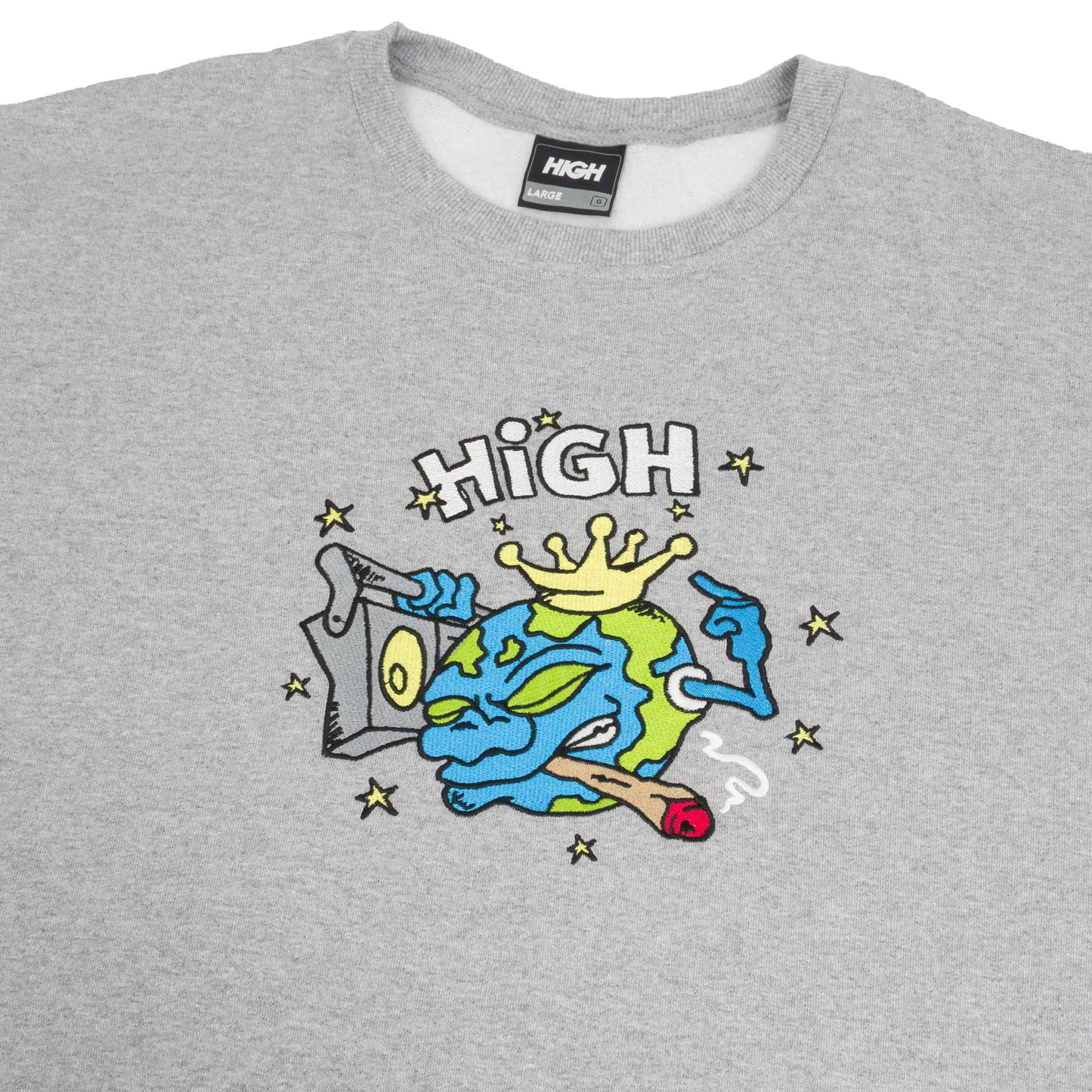 Crewneck World Heather Grey