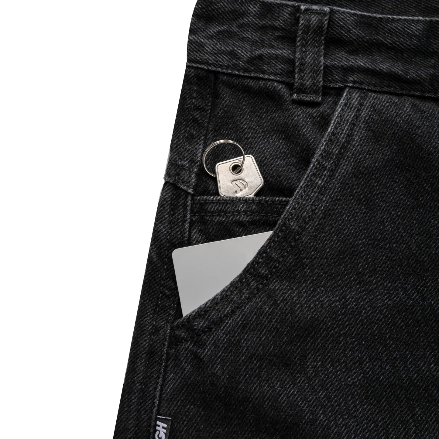 Denim Carpenter Shorts Black