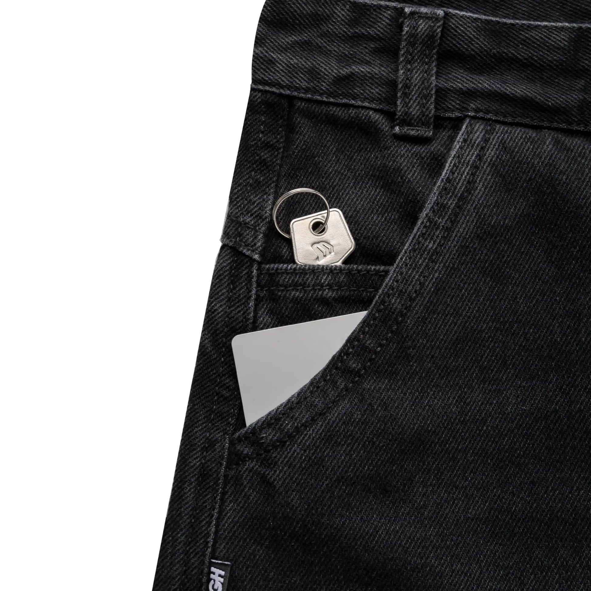 Denim Carpenter Shorts Black
