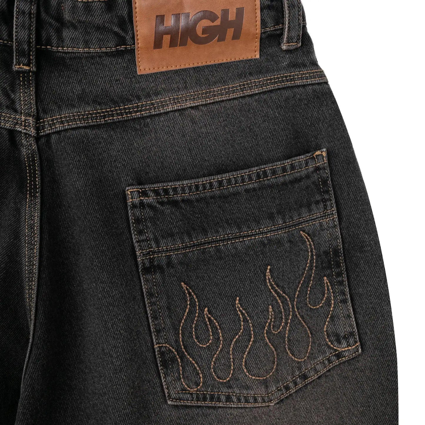 Denim Fire Shorts Brown