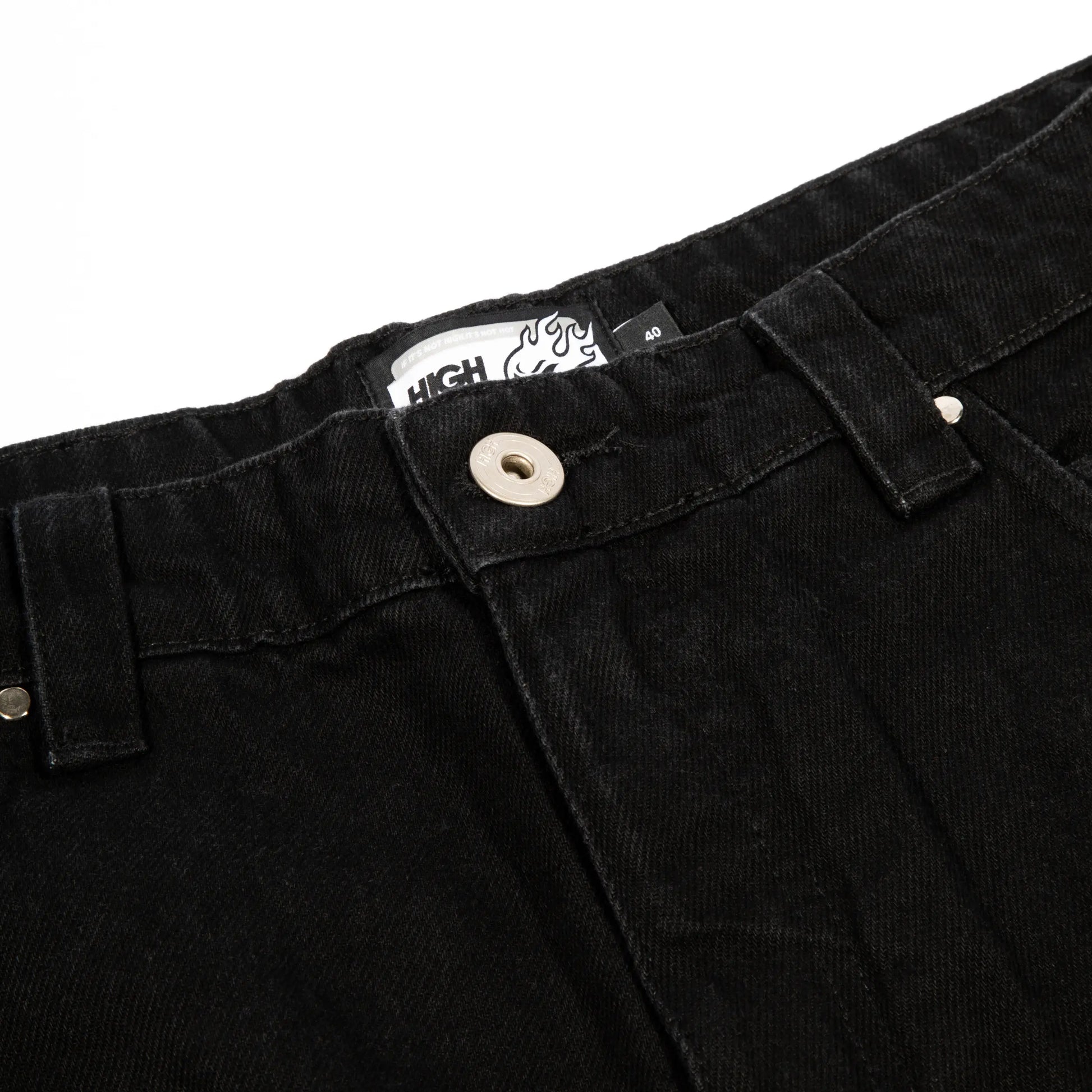 Denim Pants H-Line Black