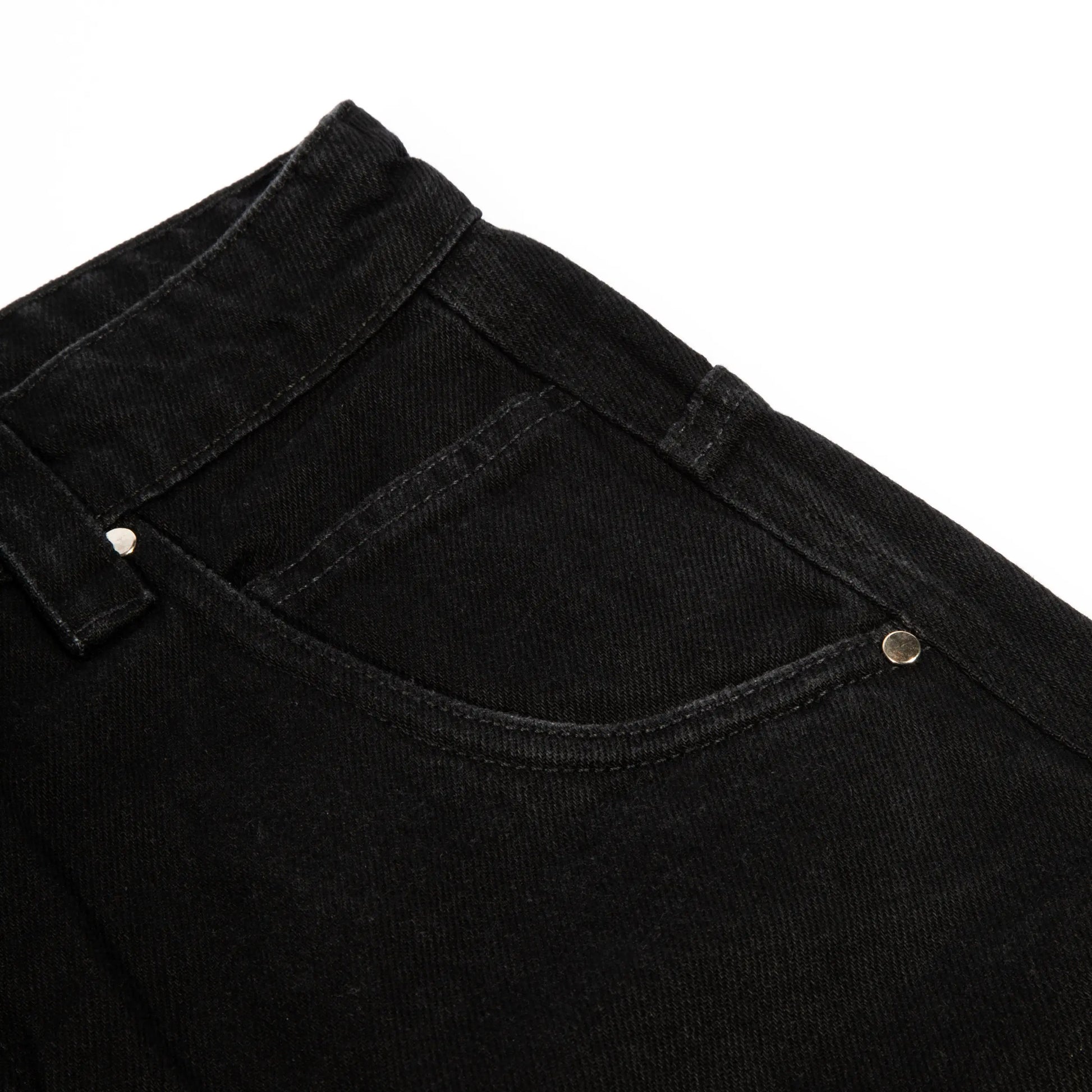 Denim Pants H-Line Black