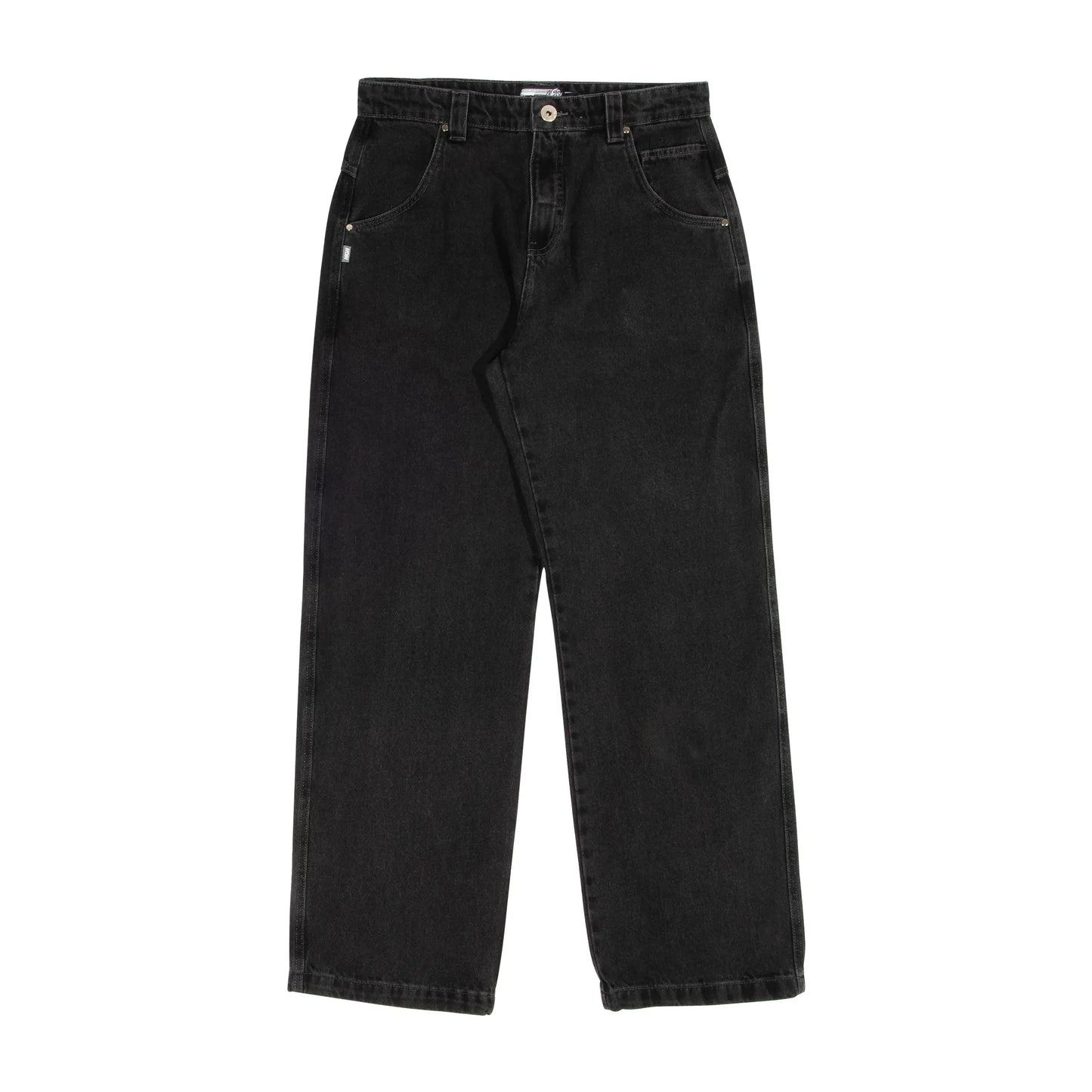 Denim Pants H-Line Washed Black