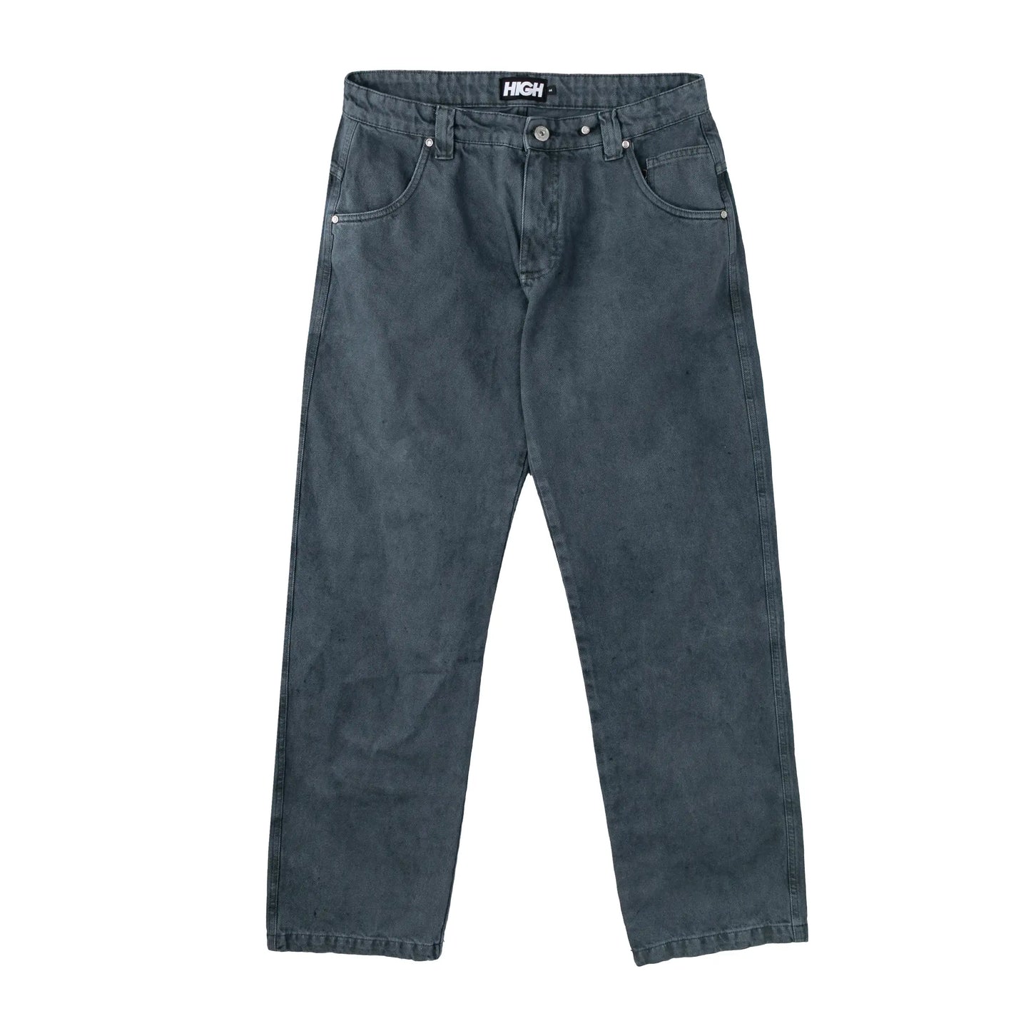Denim Pants Minimal Patch Grey