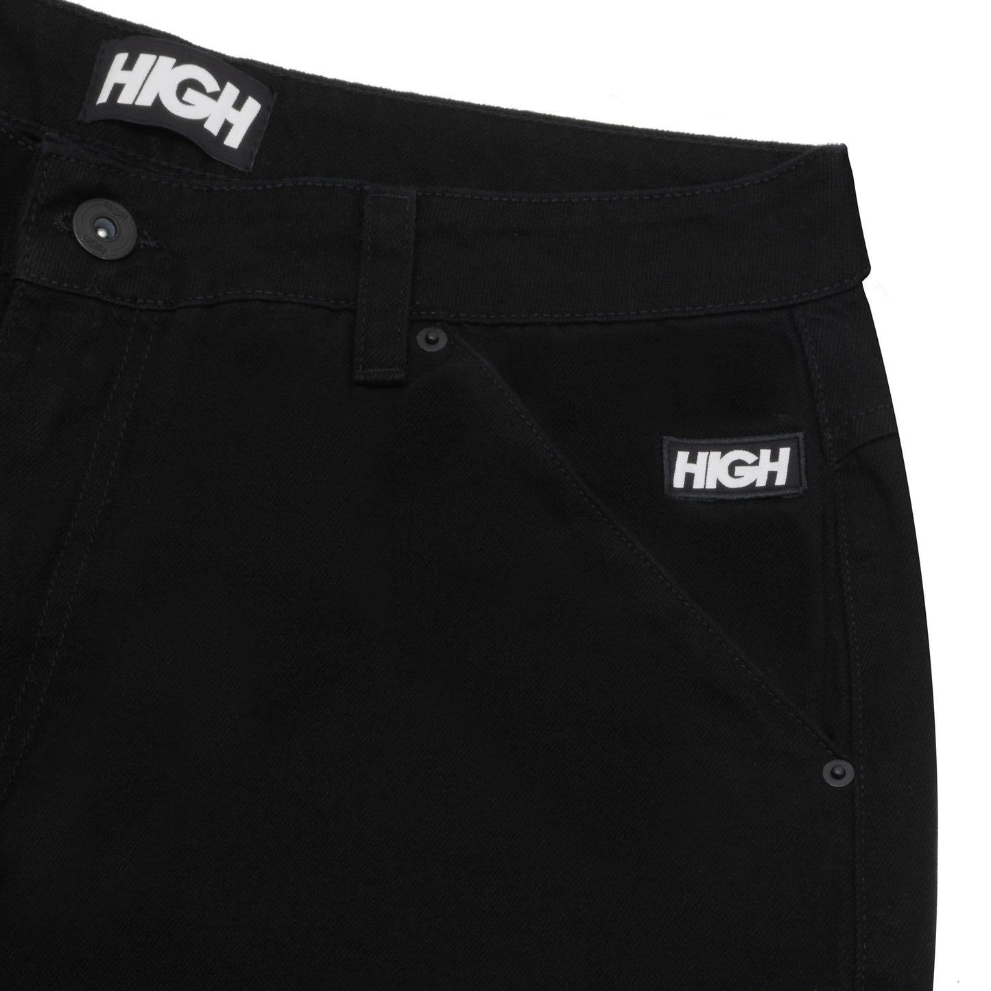 Double Knee 5 Pocket Black
