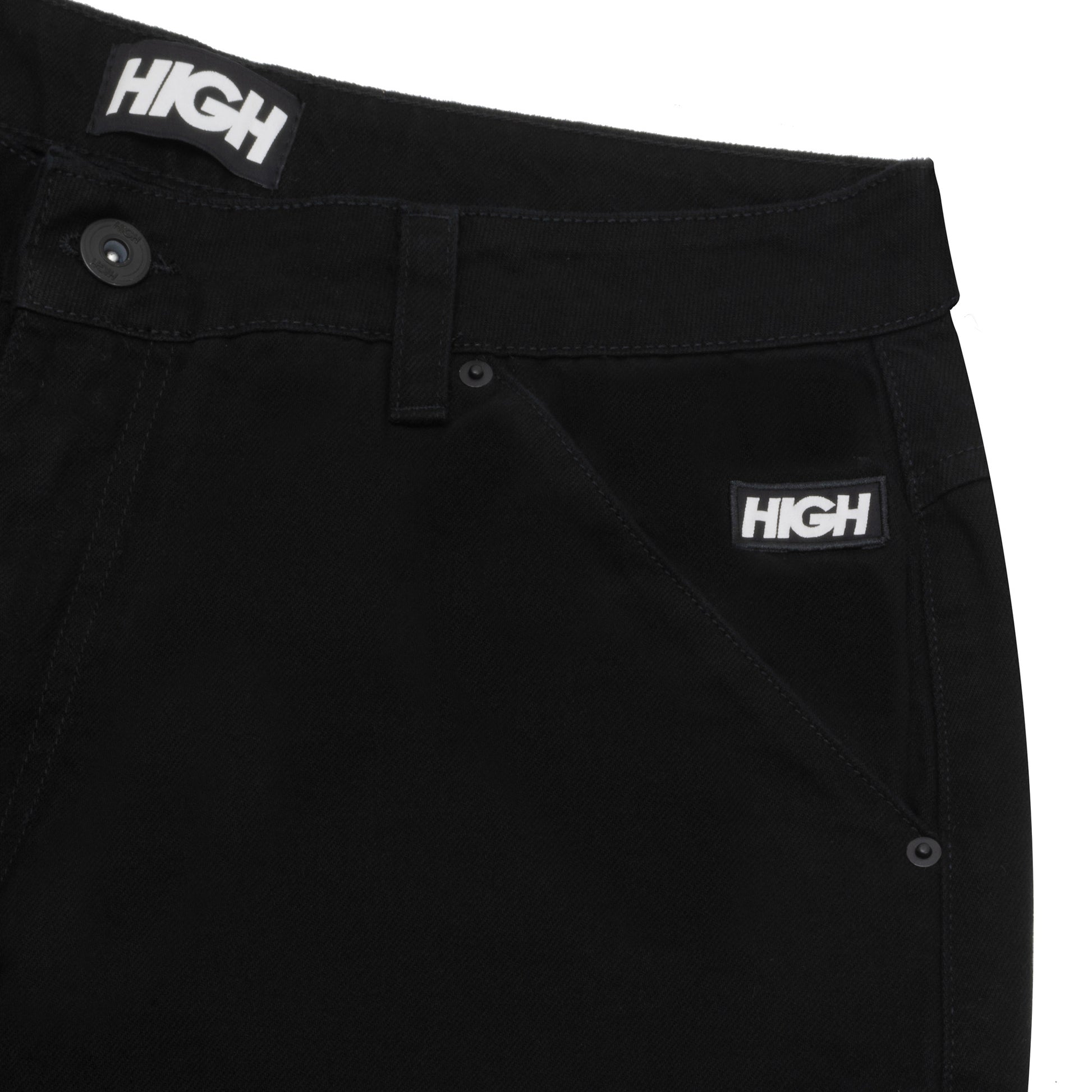 Double Knee 5 Pocket Black