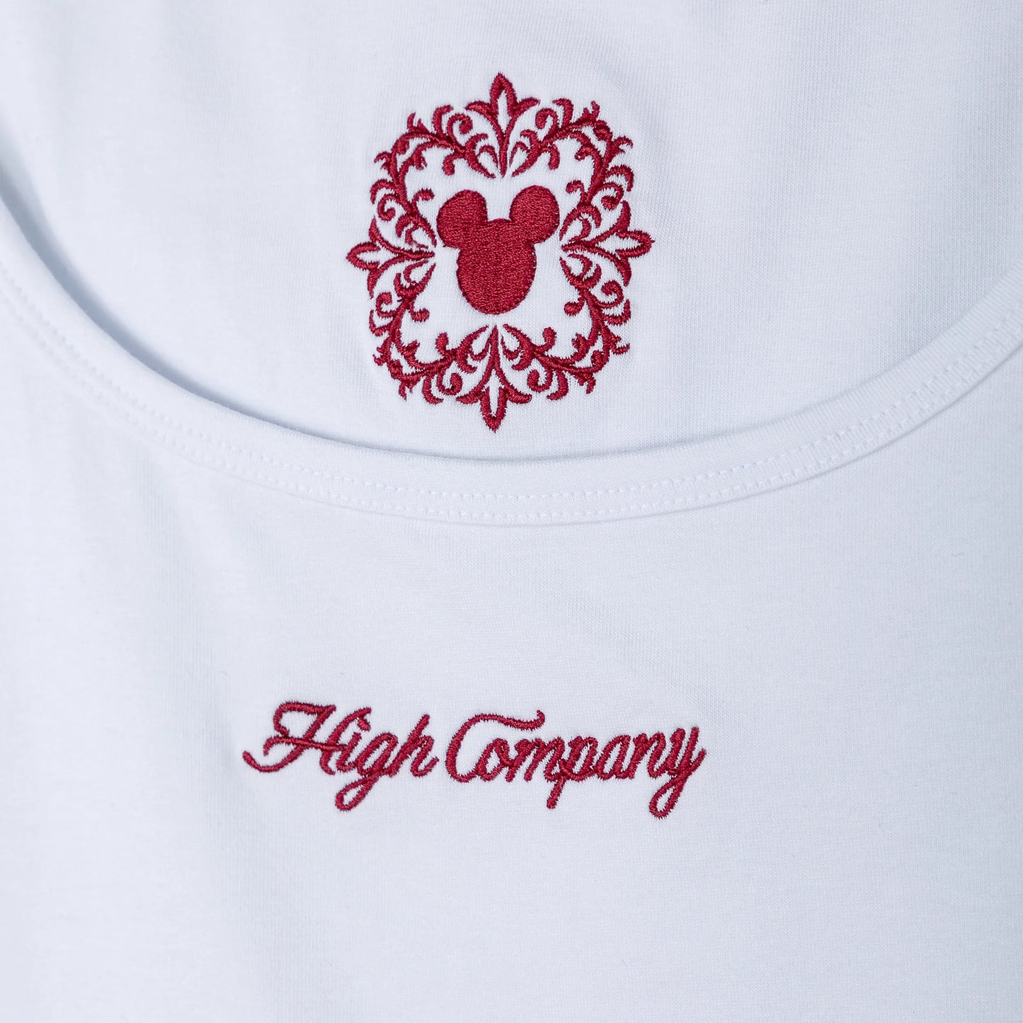 Double Take Mickey Top White