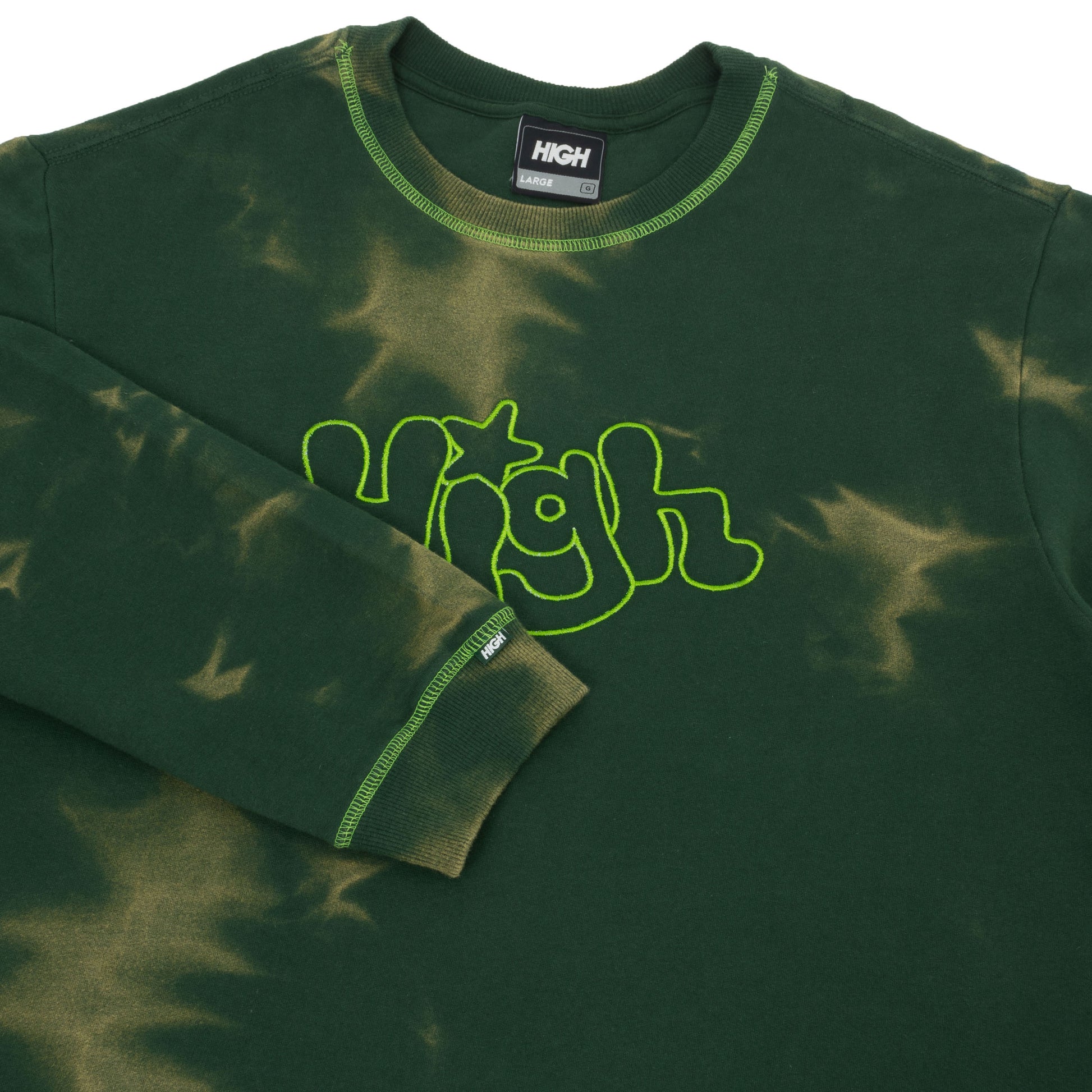 Dyed Crewneck Bubbly Green