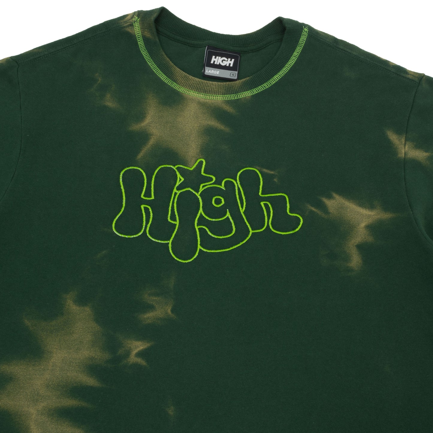 Dyed Crewneck Bubbly Green